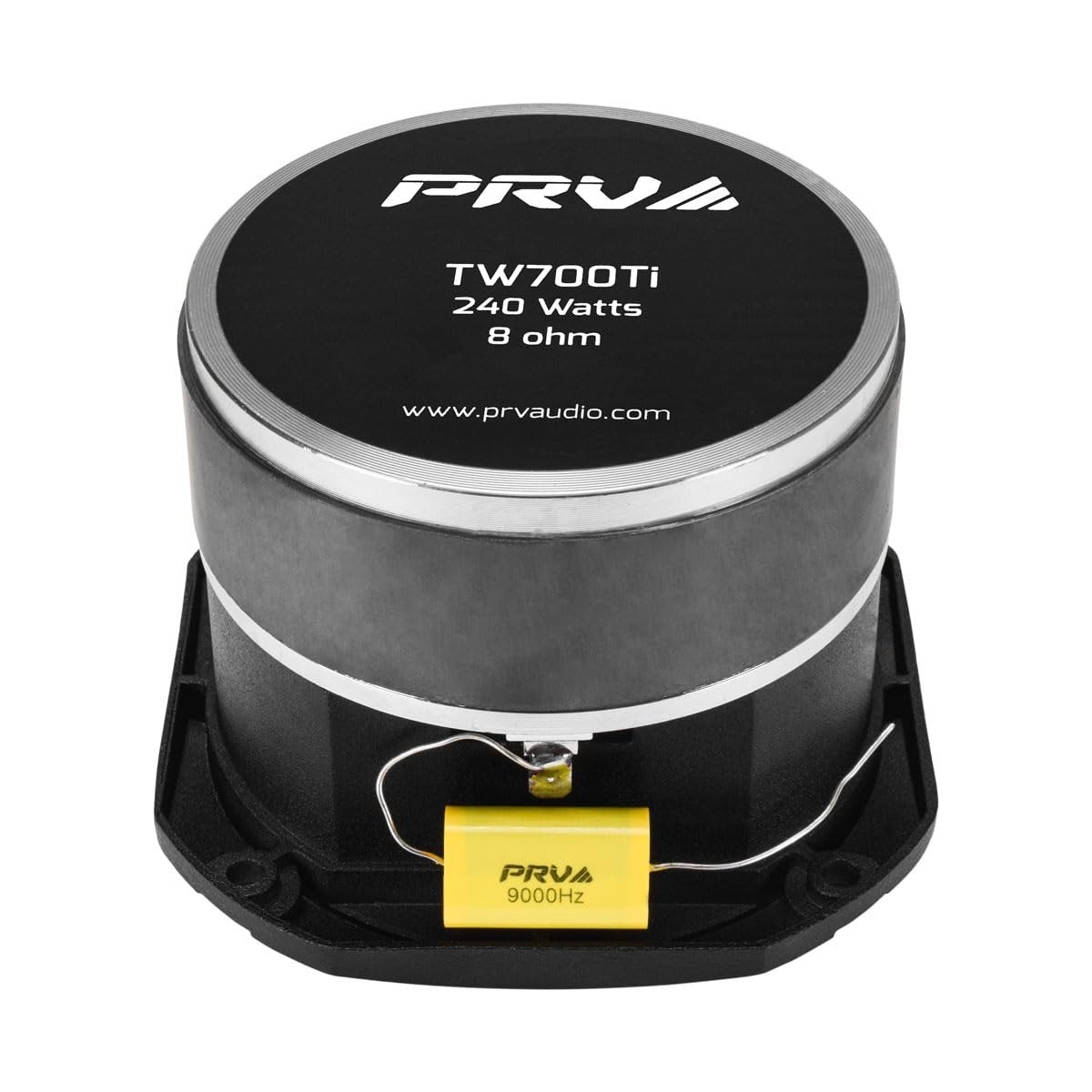 PRV AUDIO TW700Ti 4 Inch Titanium Bullet Tweeter TW700Ti 240 Watts, 8 Ohm Super Tweeter, Built-in Capacitor Pro Audio High Frequency Driver (Single)