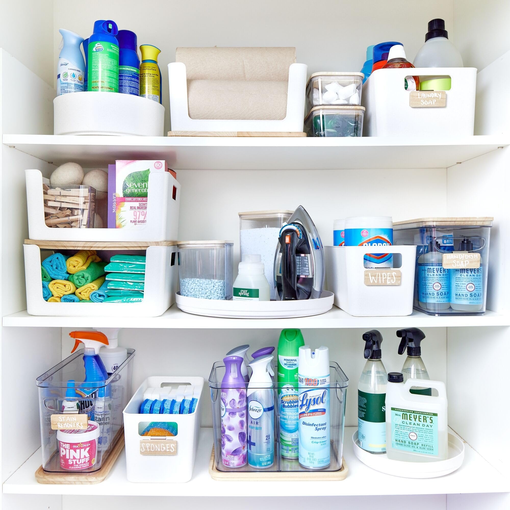 iDesign Recycled Plastic Lazy Susan Turntable Organizer, The Rosanna Pansino Collection – 14.9” L x 14.85” W x 1.6” H, Coconut