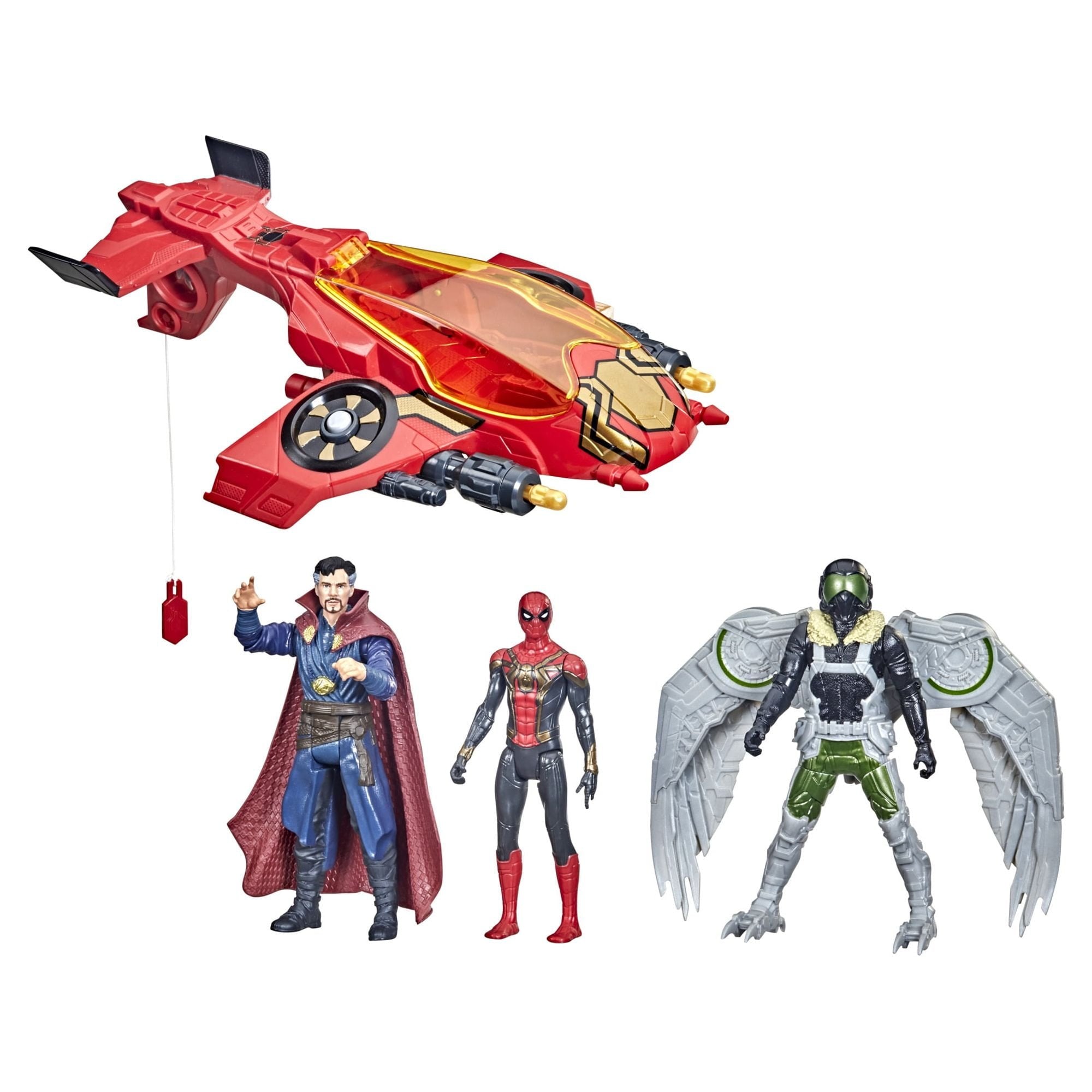 Marvel Spider-Man Spider Escape Jet Set, Includes 3 Figures and Vehicle
