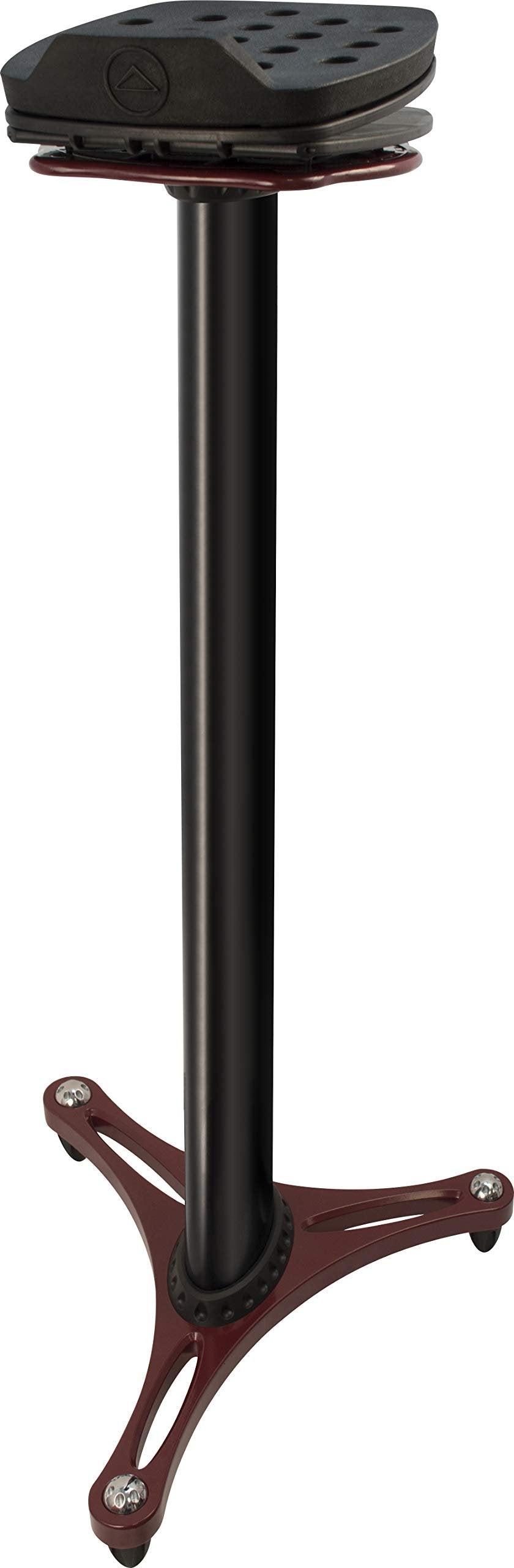 Ultimate Support MS-100R MS Series Professional Column Studio Monitor Stand with Adjustable Angle and Axis - Red