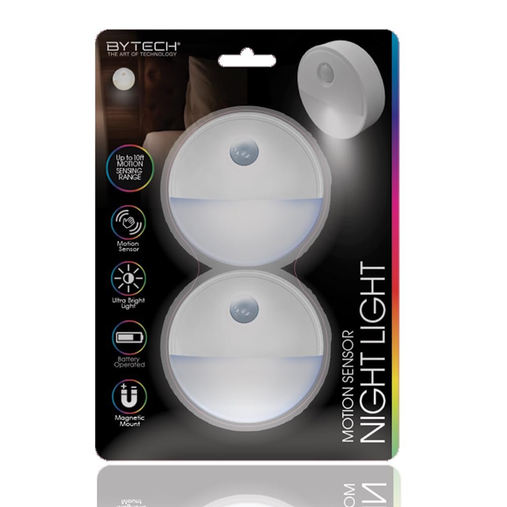 BYTECH BYMCMS101X2 BYTECH Motion Sensor Night Light (2PACK)