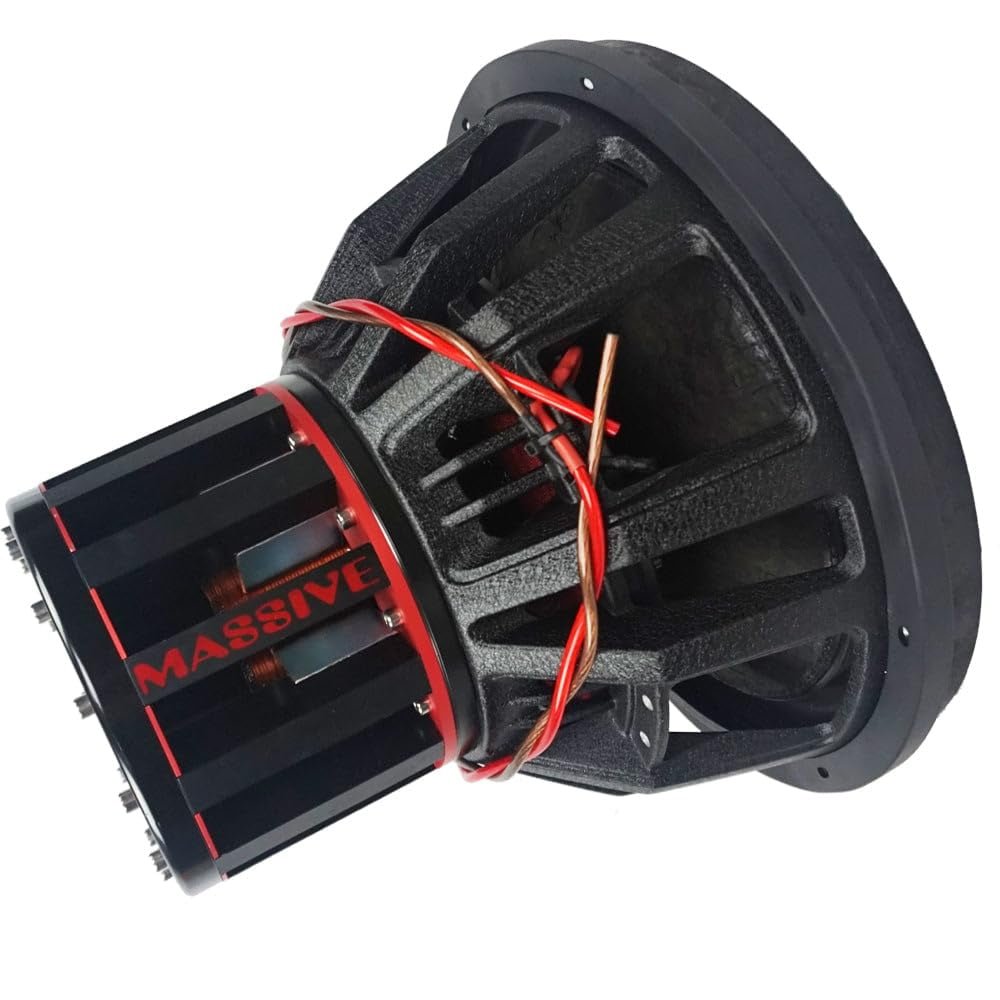 Massive Audio GTR122 12" 1000 Watt RMS Dual 2 Ohm Subwoofer