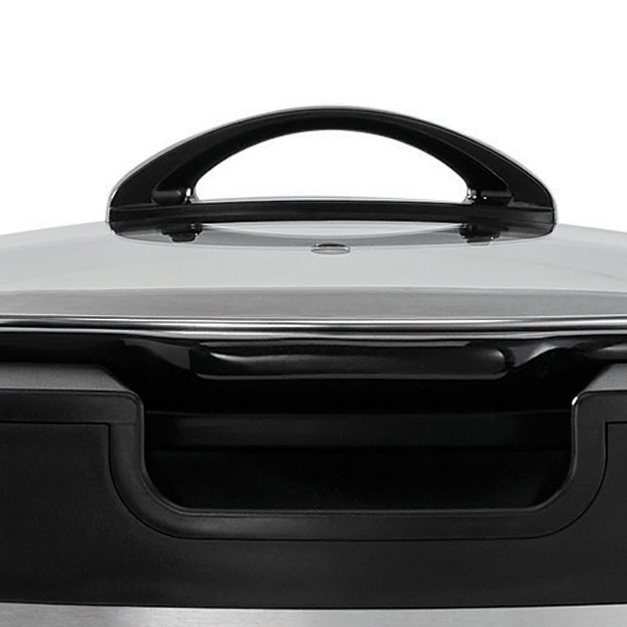 Crockpot Thermoshield Easy Carry Handles |6 Quart Manual Slow Cooker, Black