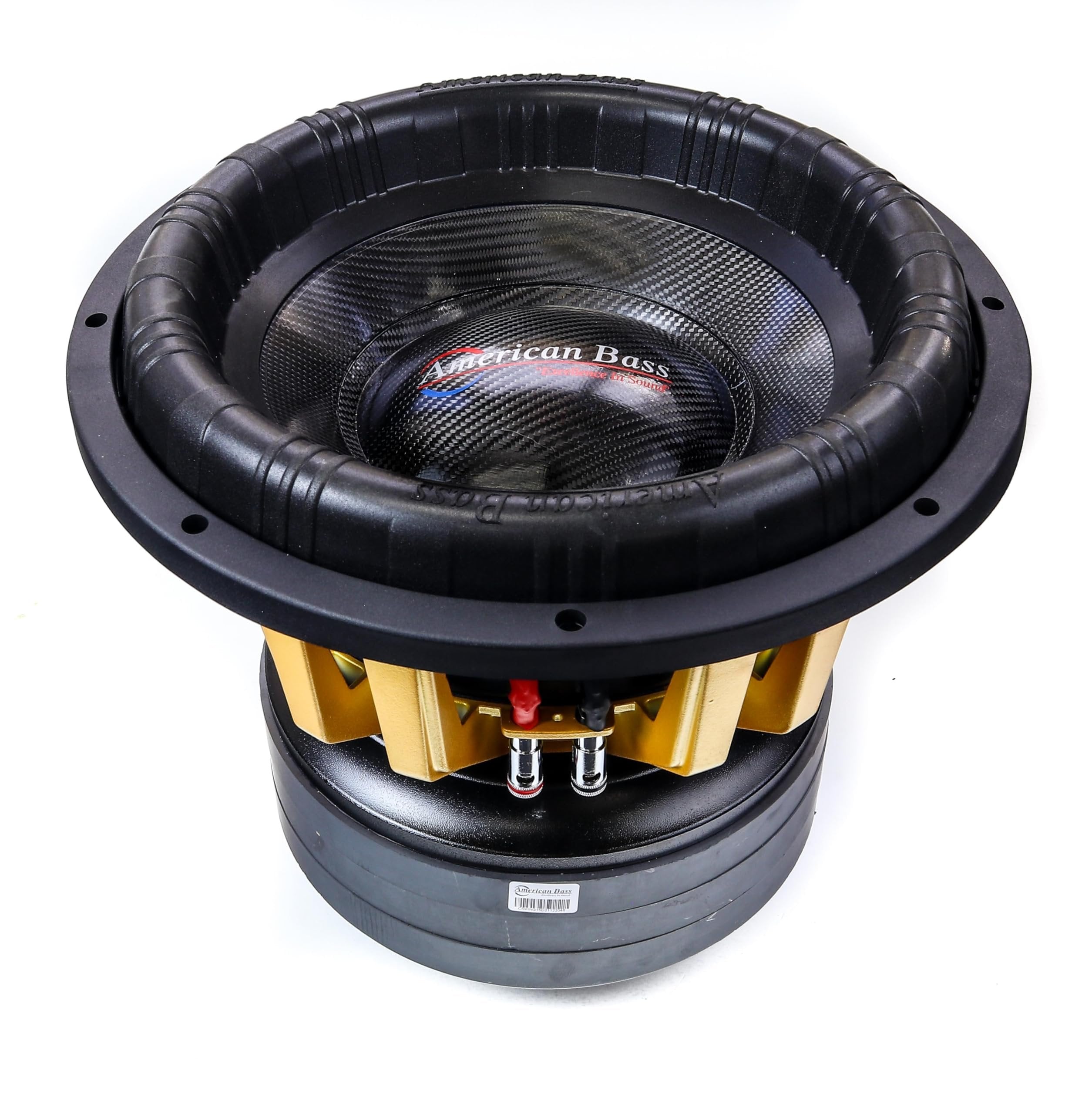 American Bass King 12 Inch Subwoofer 6500 Watt RMS and 15,000 Watt Max Power, 2 Ohm Impedance, 613-oz Magnet, and 4.5-inch Voice Coil, Pack of 1