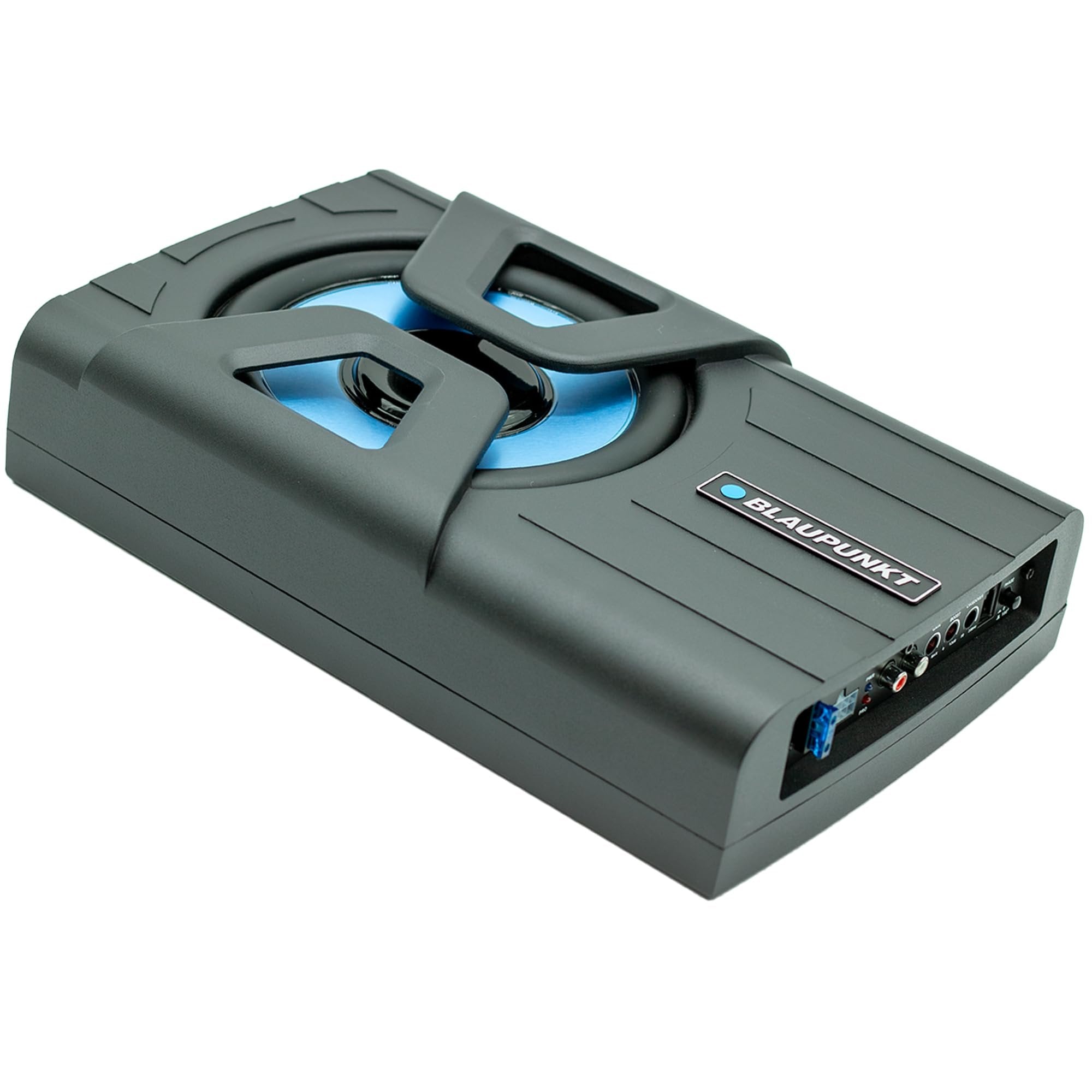 BLAUPUNKT GTHS80PRO 8-inch Amplified PRO Powered Subwoofer Enclosure Car Audio Speaker System Built-in Amplifier Under-Seat Simplifies Installation