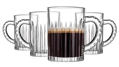 Godinger Mug Hot Beverage Coffee Hot Chocolate Cup Beacon Hill 13.5 oz - Set of Four