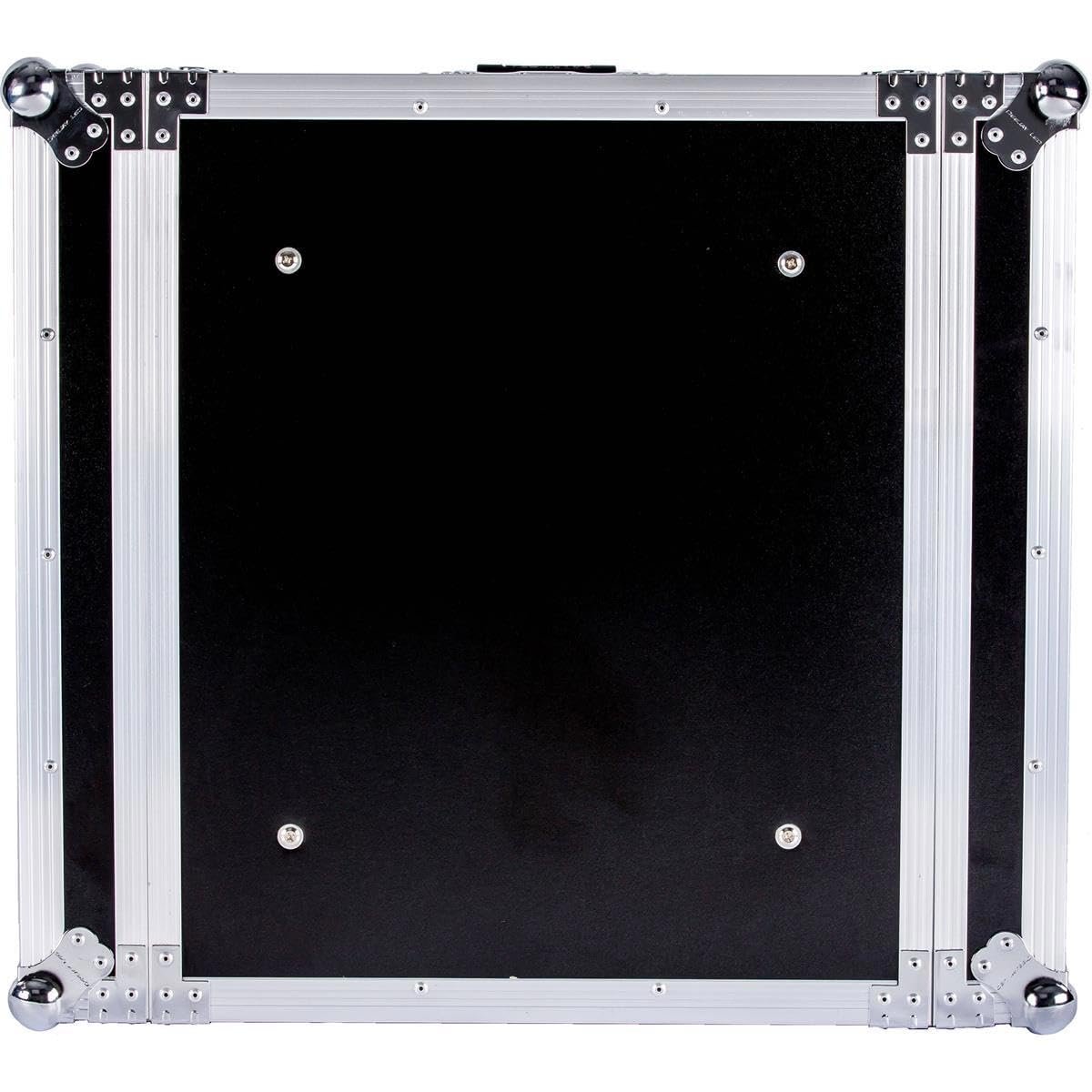 Deejay LED Fly Drive 4U Space Shock Mount Amplifier Case - 21" Body Depth with Wheels