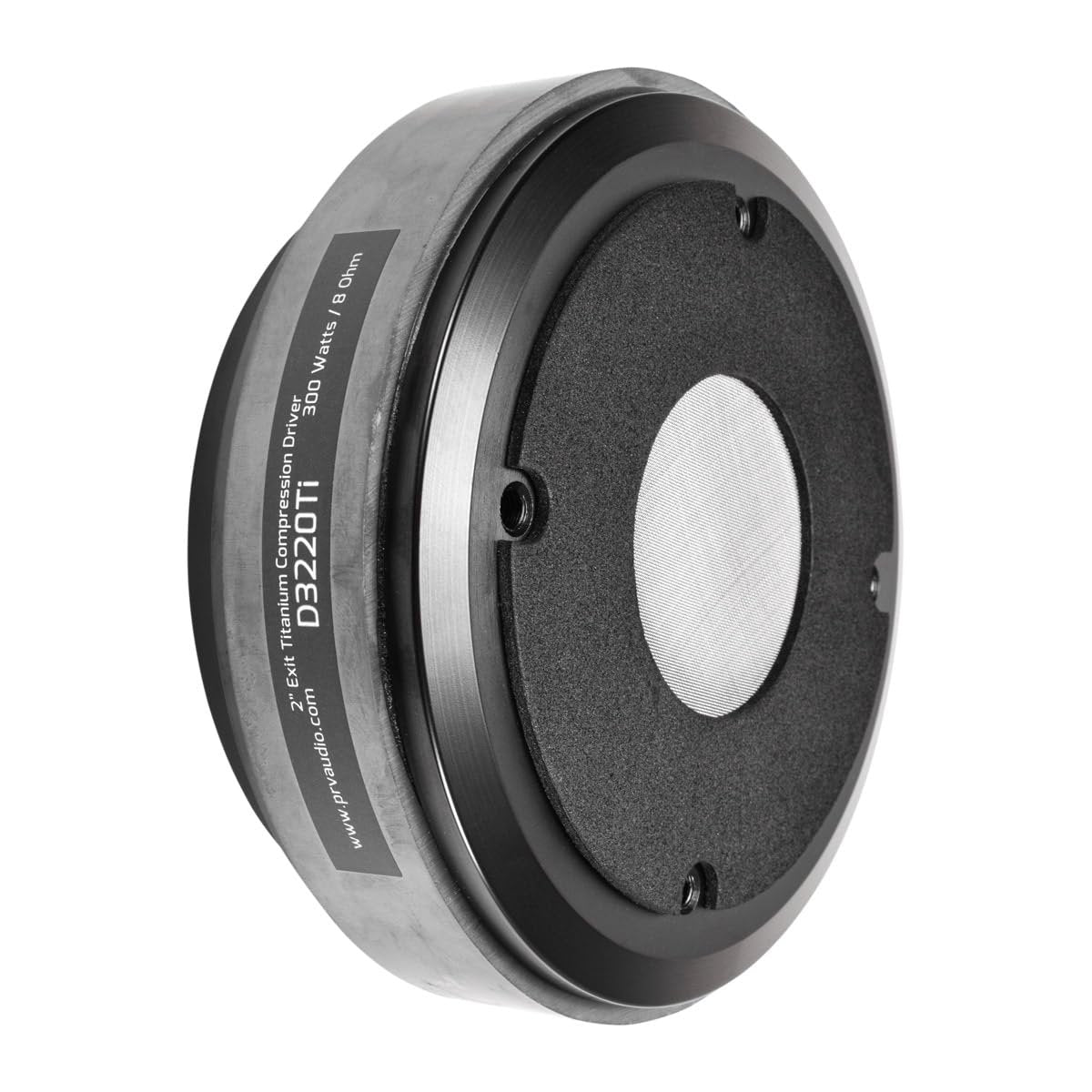 PRV AUDIO Compression Driver D3220Ti 2 Inch Exit, 300 Watts RMS, 8 Ohm, 3 Inch Voice Coil, Bolt on Titanium Diaphragm Pro Audio Compression Driver