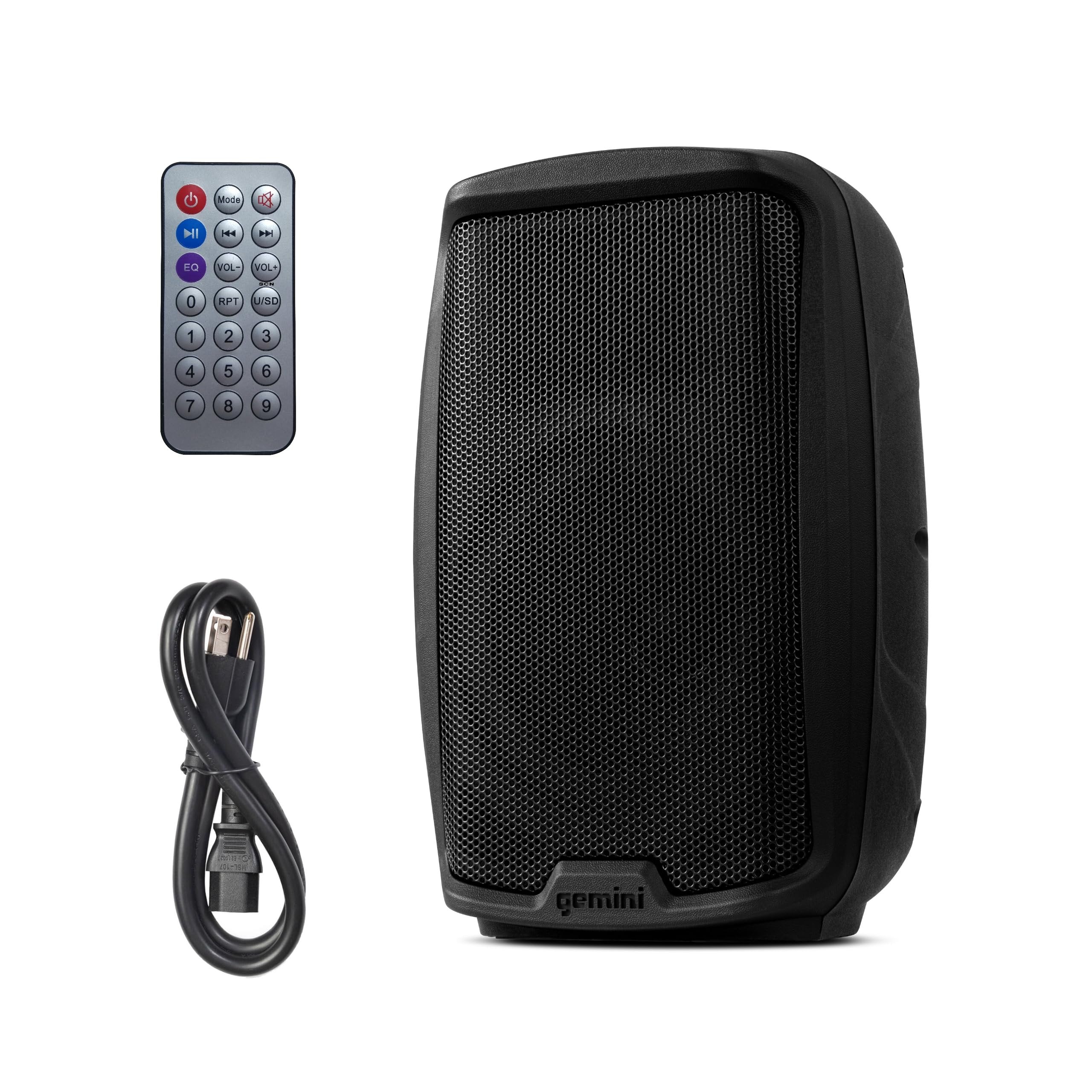 Gemini Sound AS-2110BT - 1000W Peak Power Bluetooth Loudspeaker with TWS, USB/SD Playback, FM Radio - Portable 10” PA System, High-Power Class D Amp for DJs, Parties & Events