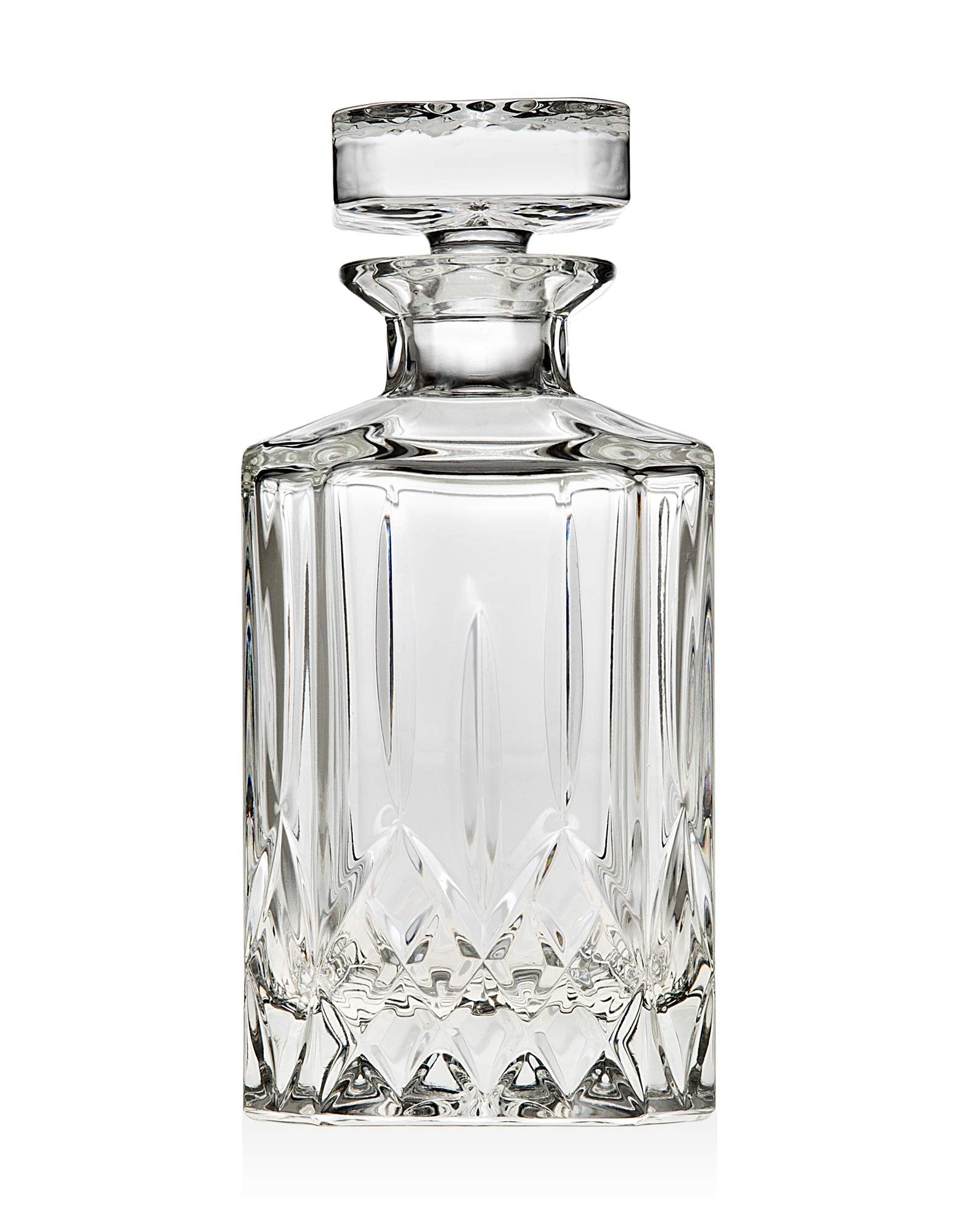 Godinger Silver Art Oxford Crystal Collection Whiskey Decanter With Stopper (650ml)