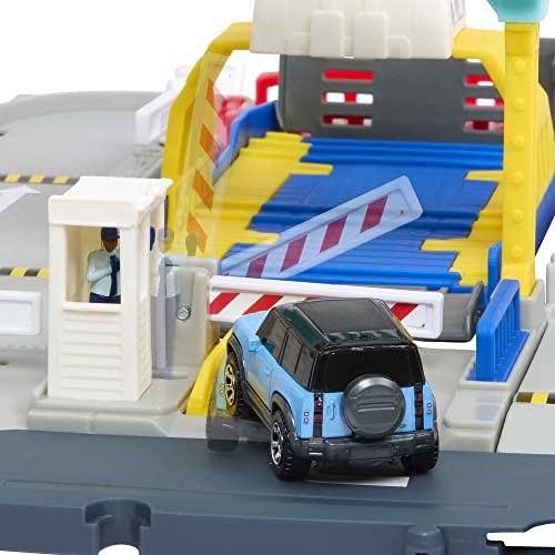 Matchbox HMH29 Ferry Port Set with Detachable Wheeled Ferry, Elements to Activate Manually or with The Help of The Land Rover Car, Children's Toy, from 3 Years Old,