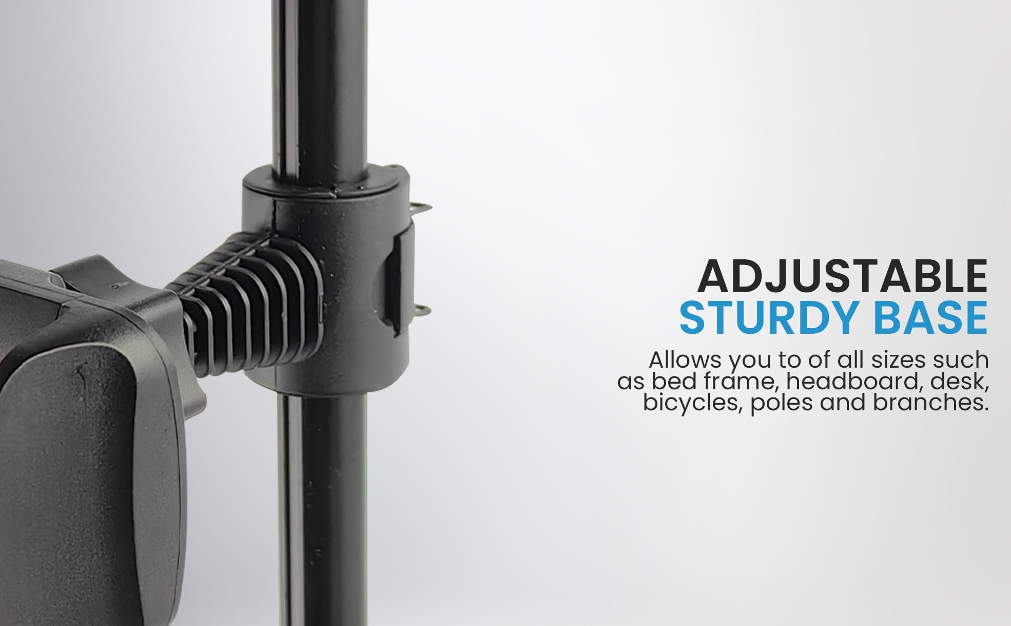 iDance MS1820 Universal Cell Phone Holder with Easy Lock and Bluetooth Remote Control Phone Mount with Clamp Camera and Mobile Phone Holder for Car