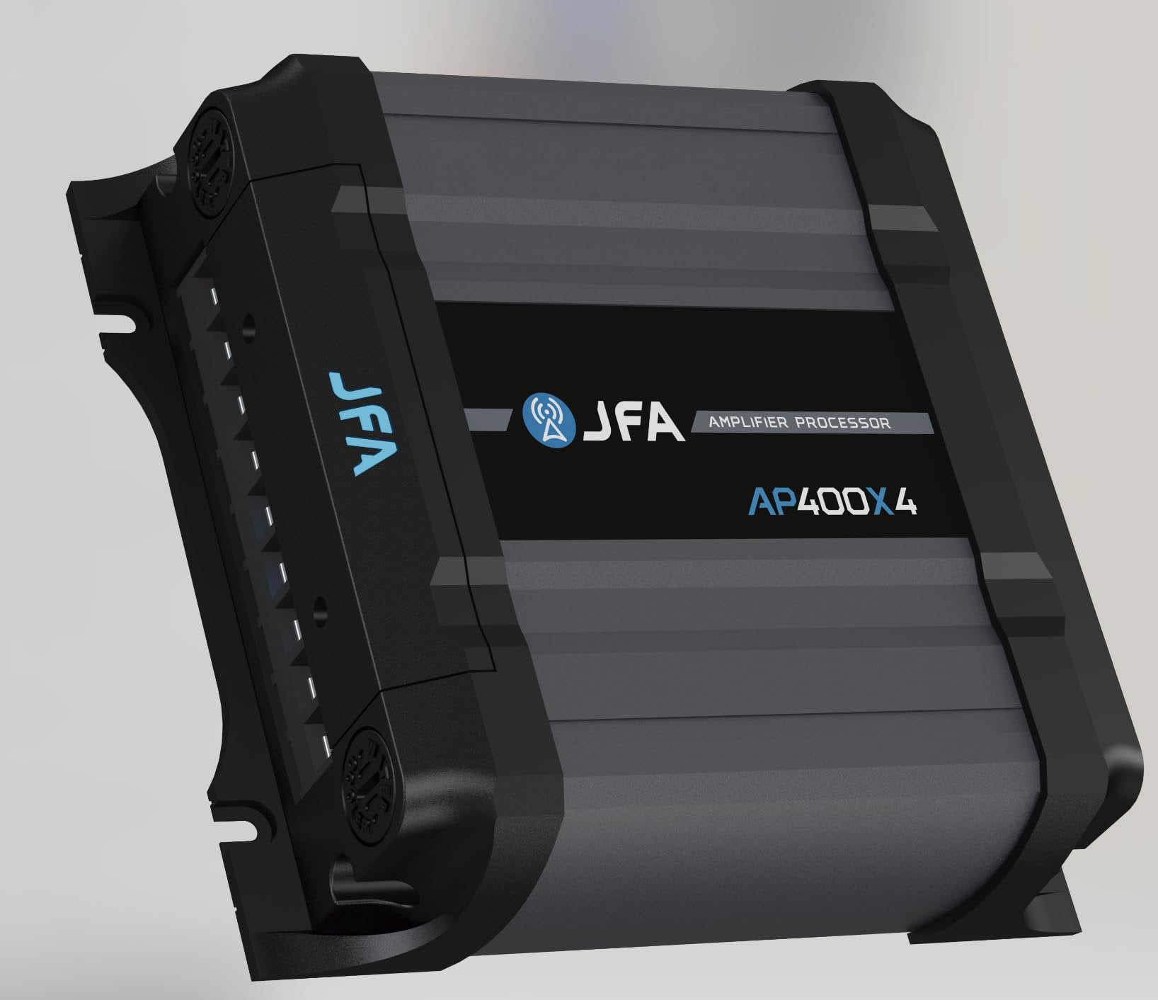 2-in-1 Built-in Audio Processor & Car Amplifier 400X4 Class D for Car & Motorcycle Full Range with 4 Channels 400 Watts RMS 2 Ohm - Professional Quality Sound - 2025 Best Performance Award