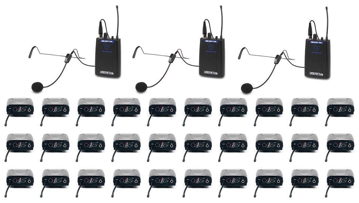 VocoPro One Way Communication System for TV and Film Production (SilentPA-IFB-30)
