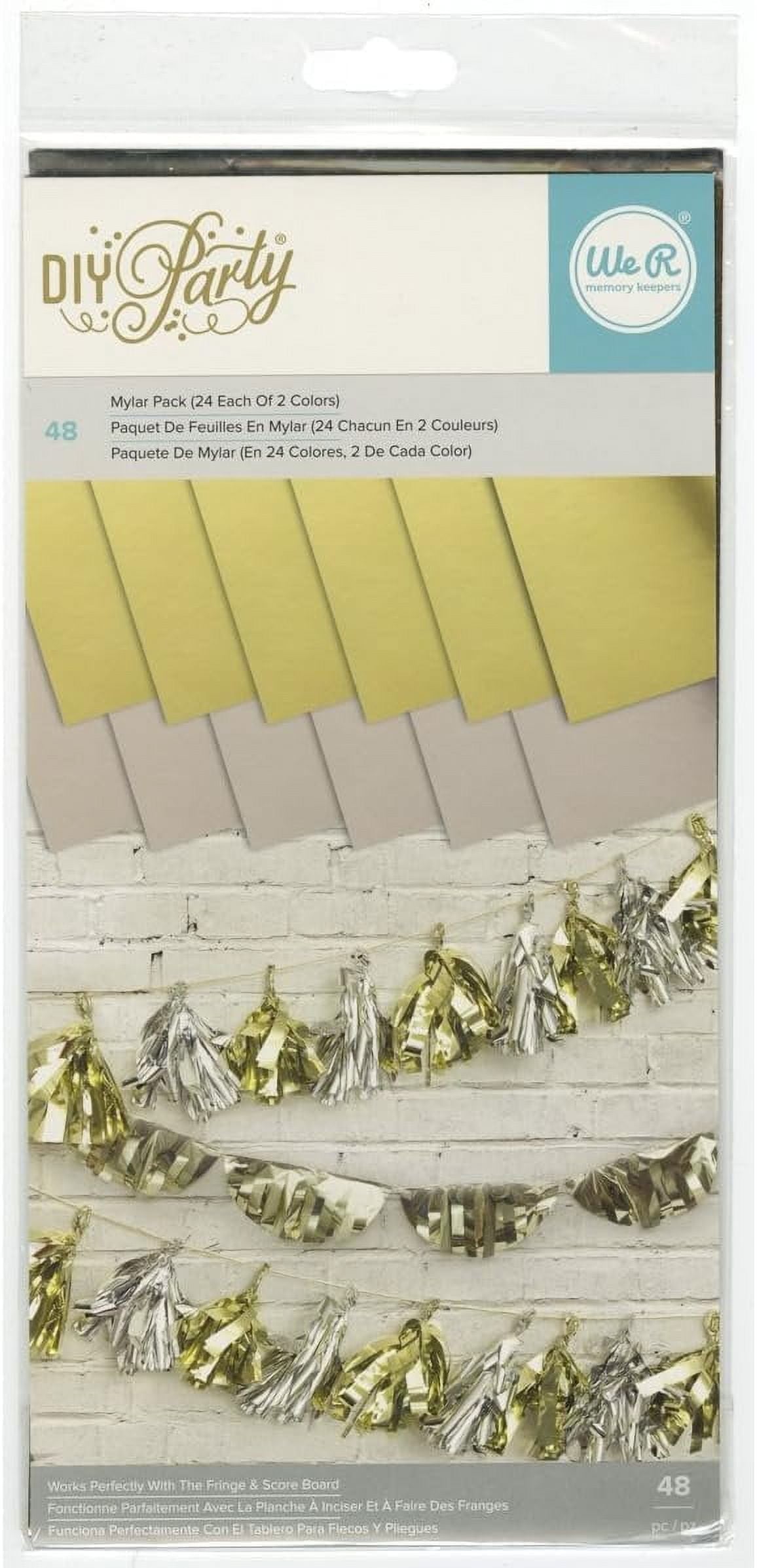American Crafts We R Memory Keepers Motion DIY Party 6 X 12 Inch Mylar Paper RNUM-Pack 48 Sheets