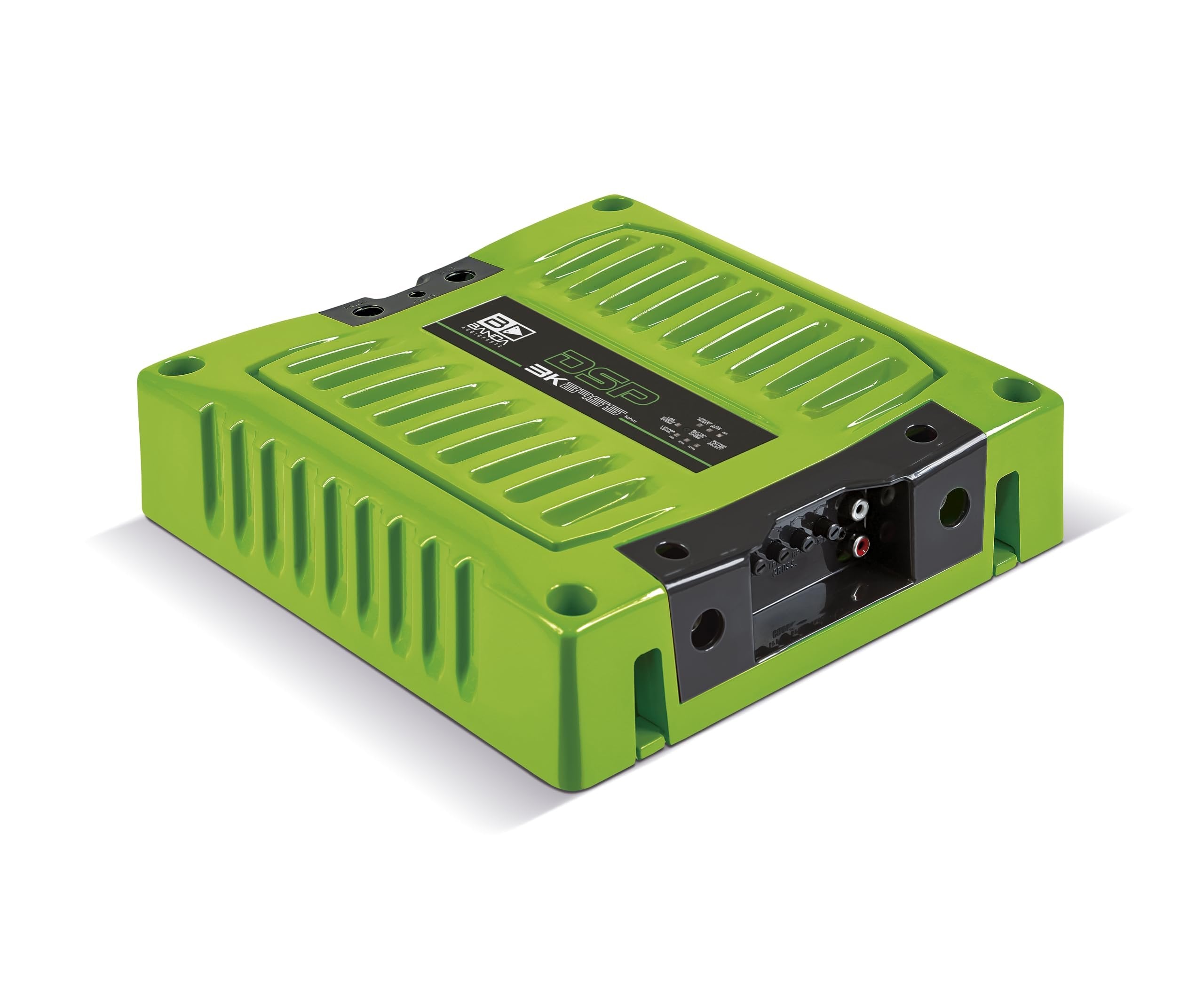 BANDA Audioparts DSP3K1GREENBASS Band Amplifier Module 3k1 3000wrms 1-Ohm 1 Channel Car Audio Amp DSP BASS Model with 3 Limiter Integrated Level Positions - DSP3K1GREEN