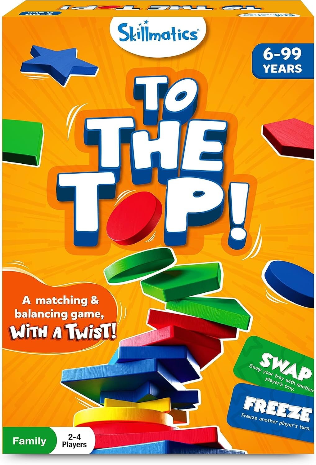 Skillmatics Board Game - to The Top, Matching & Balancing Game
