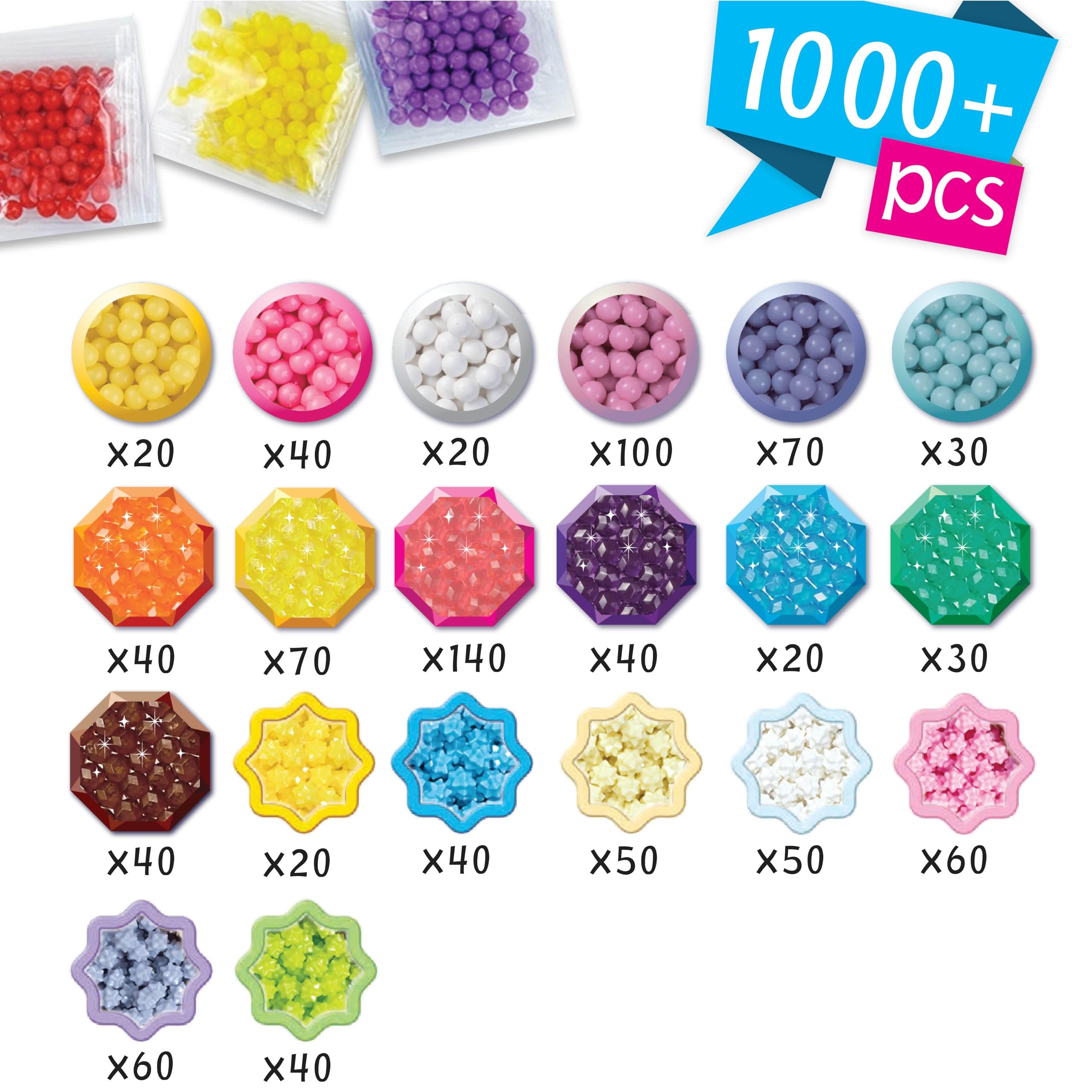 Aquabeads Design & Style Rings Complete Arts & Crafts Bead Kit for Children - Create 10 Unique Wearable Rings
