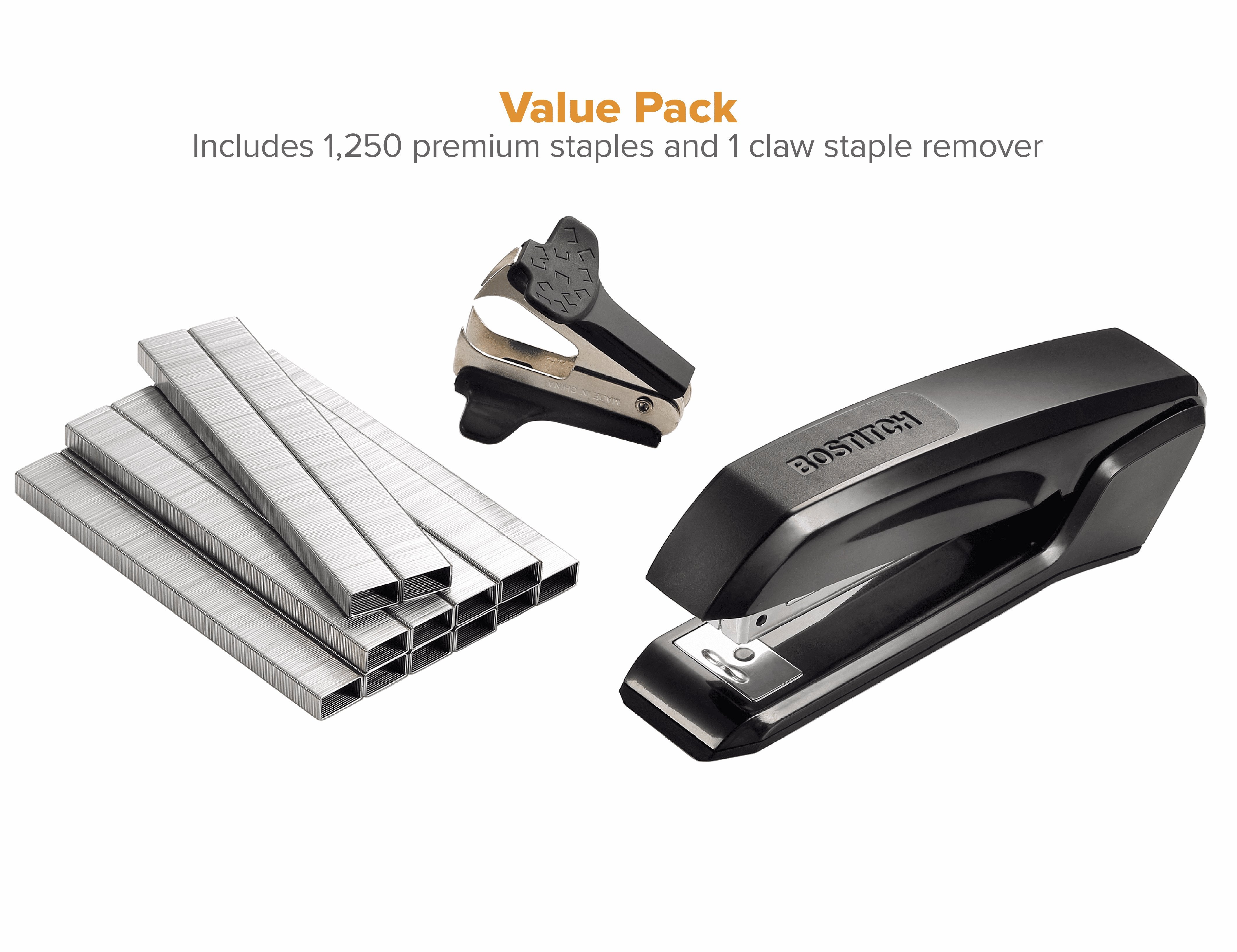 Bostitch Ascend™ Stapler Value Pack - Built in Remover - Staple Storage