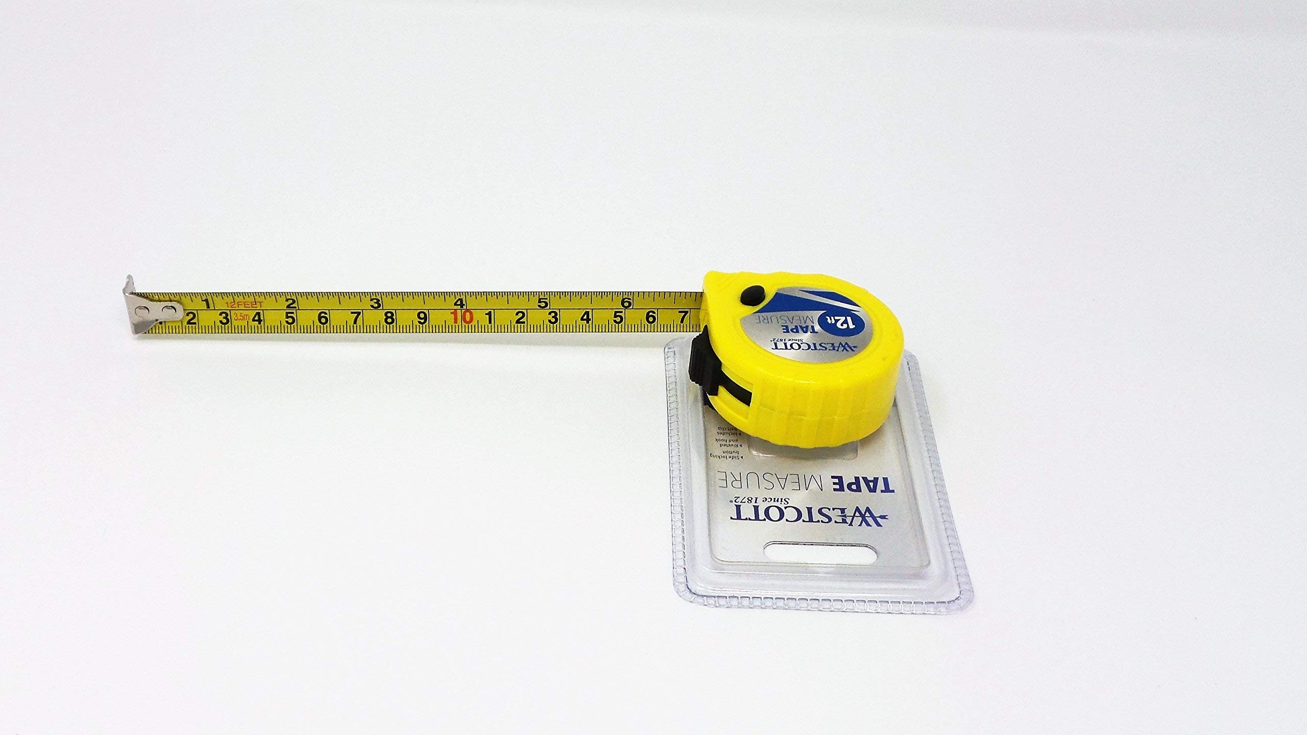 Westcott 15651-030 12' Tape Measure Yellow