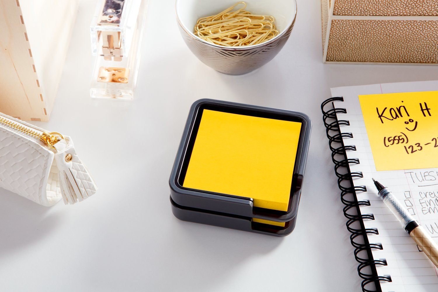 Post-it Note Holder , 3x3 in, Gray, 1 Notes Holder/Pack (ED-654-G)