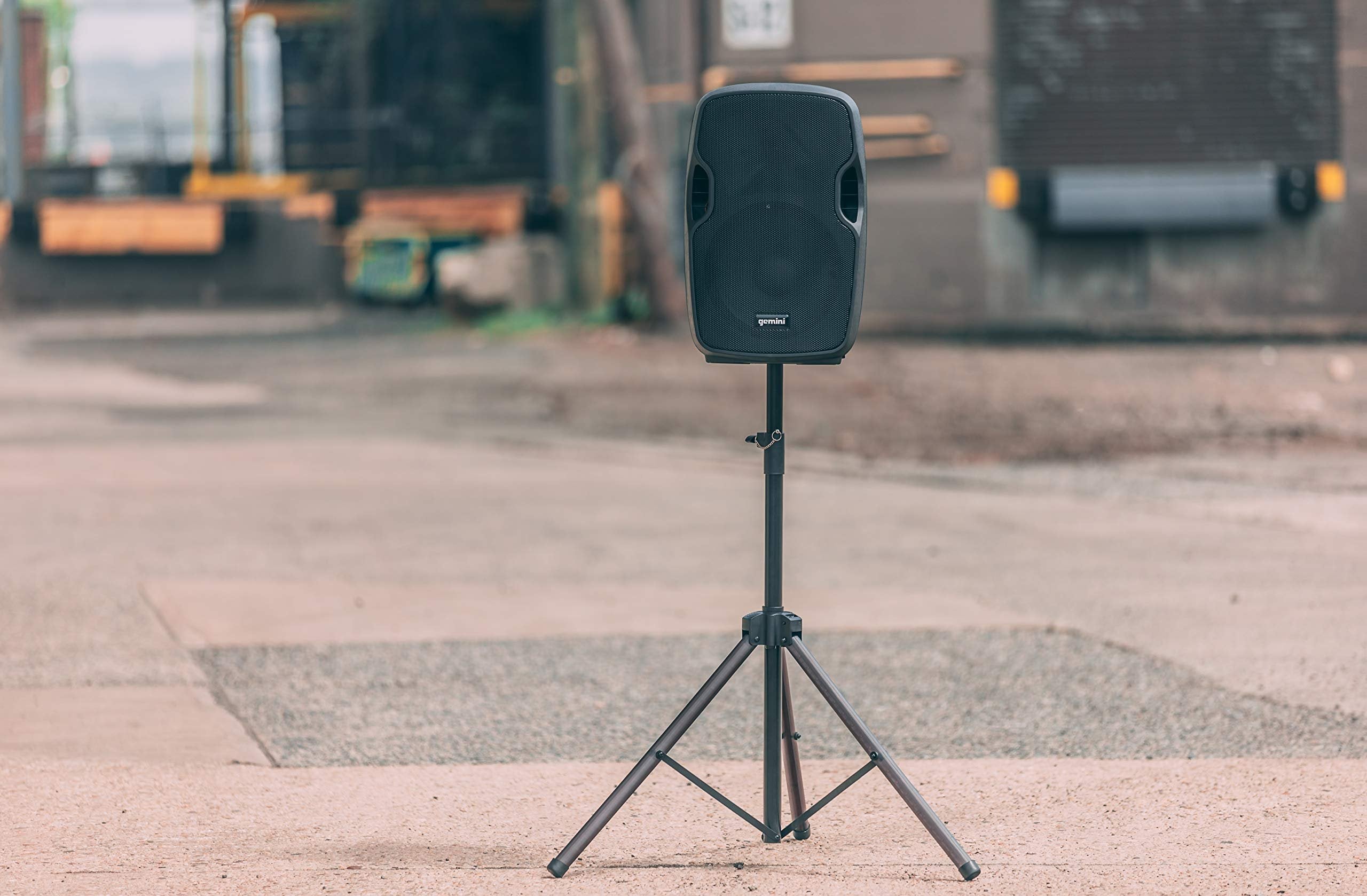 Gemini Sound STL-100 Professional Heavy Duty Speaker Stand with Synced LED Lighting, Black