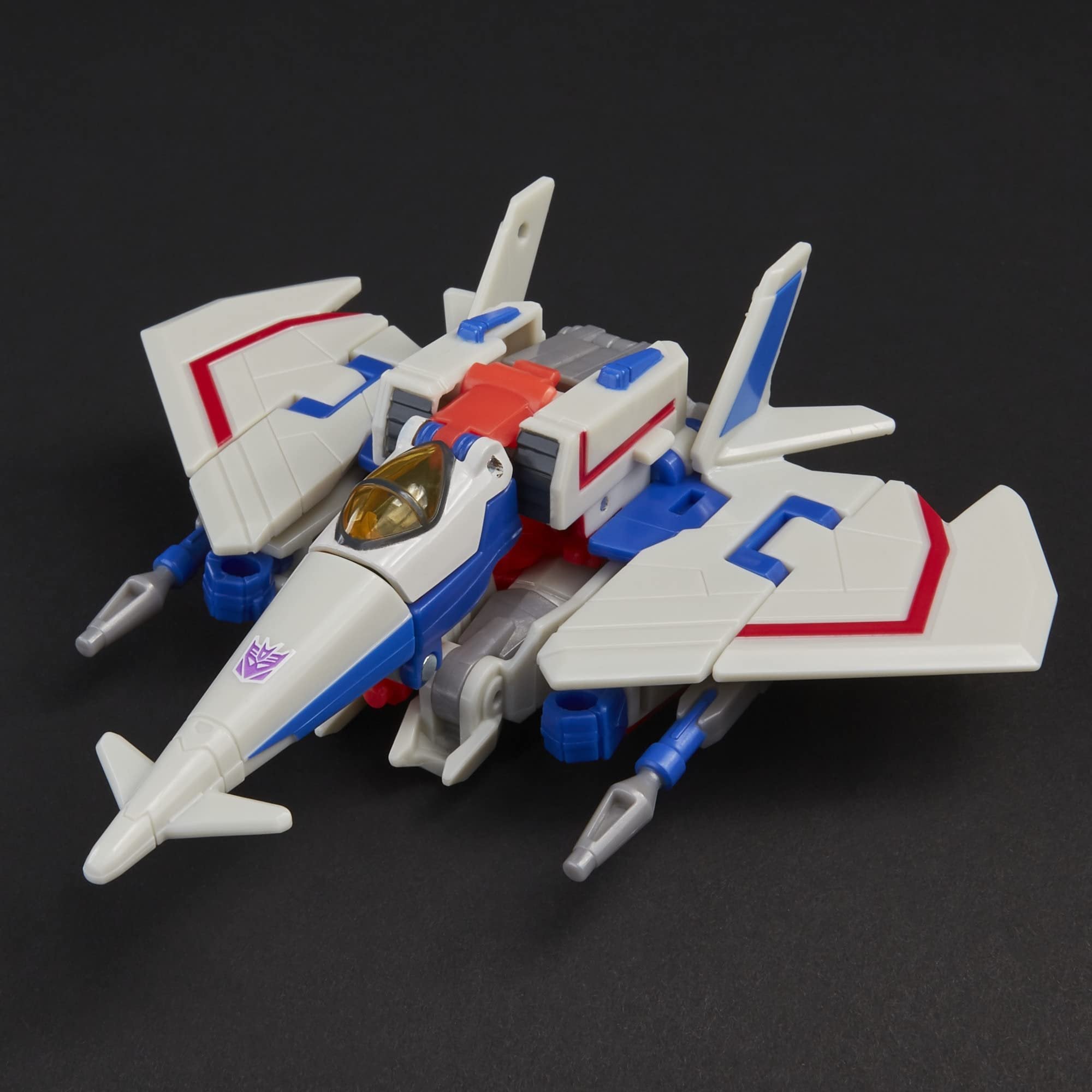 Transformers Bumblebee Cyberverse Adventures Toys Deluxe Class Starscream Action Figure, Seeker Strike Action Attack, 5-inch