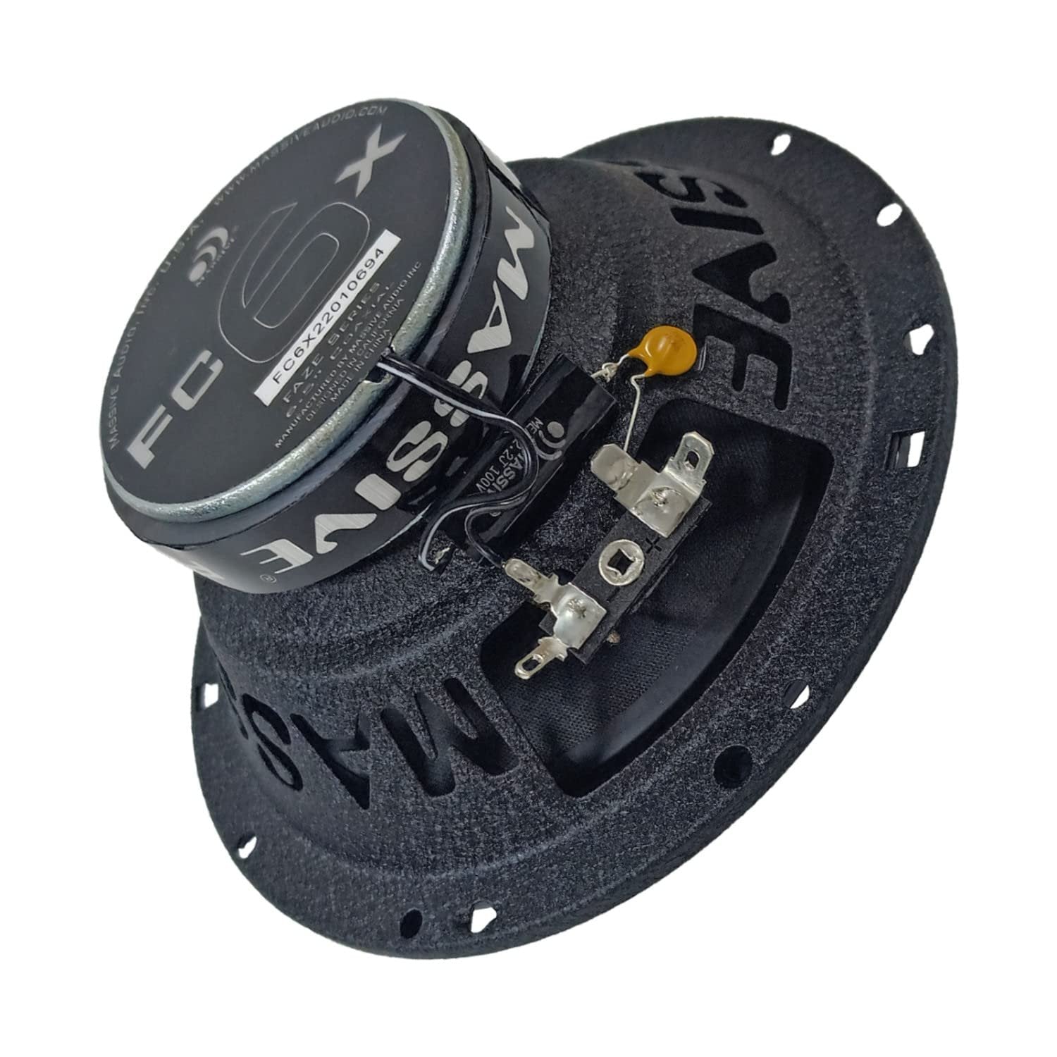 Massive Audio FC6X | 6.5" 2-Way Coaxial Speakers – 100W RMS / 200W Peak, 4 Ohm – High-Performance Car Audio Upgrade with Shallow Mount Design