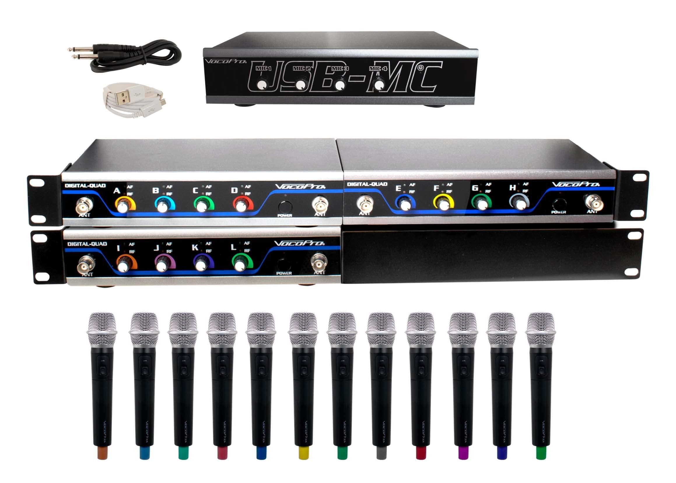 VocoPro Wireless Microphones and Transmitters (USB-Acapella 12)