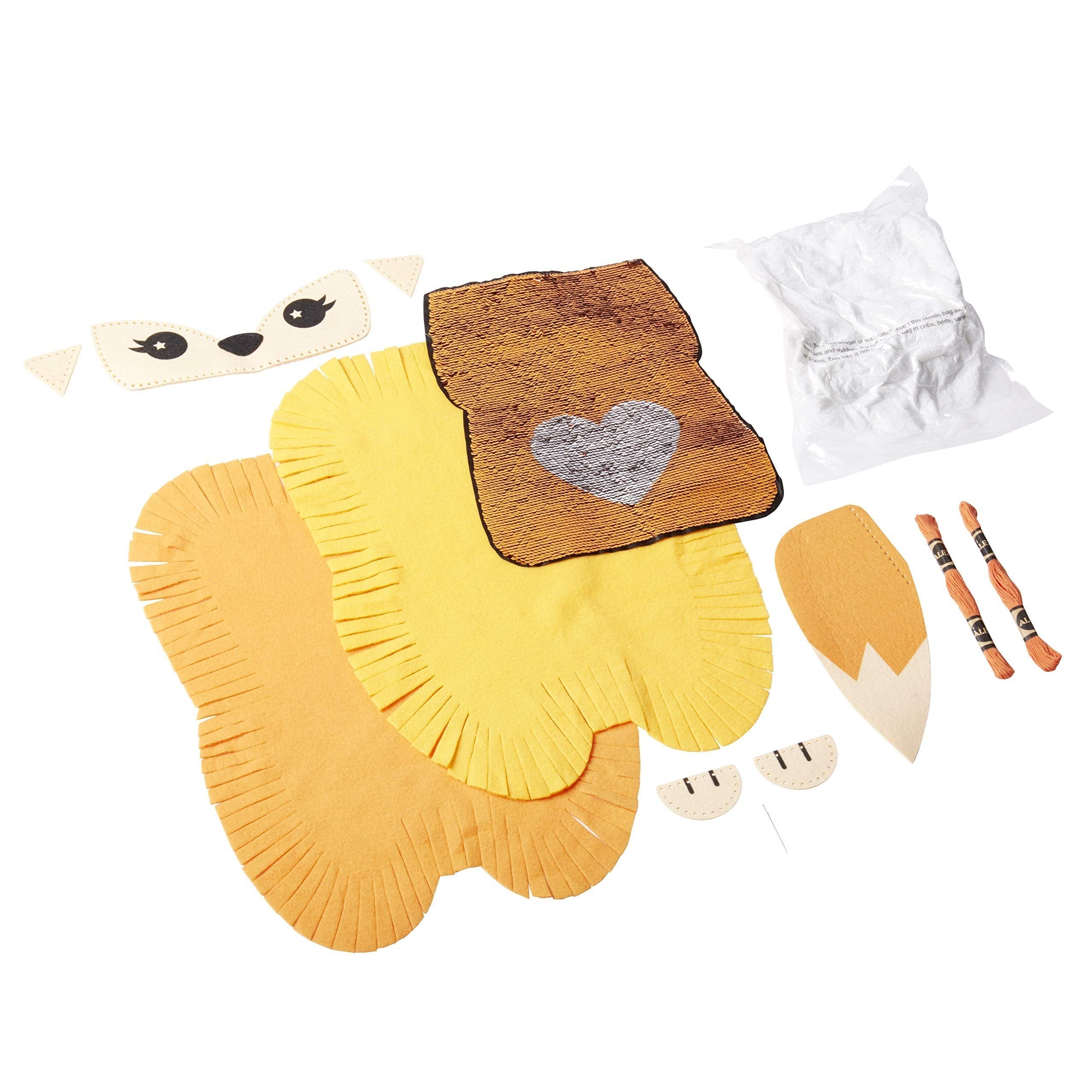 ALEX DIY Knot-A Fox Sequin Plush
