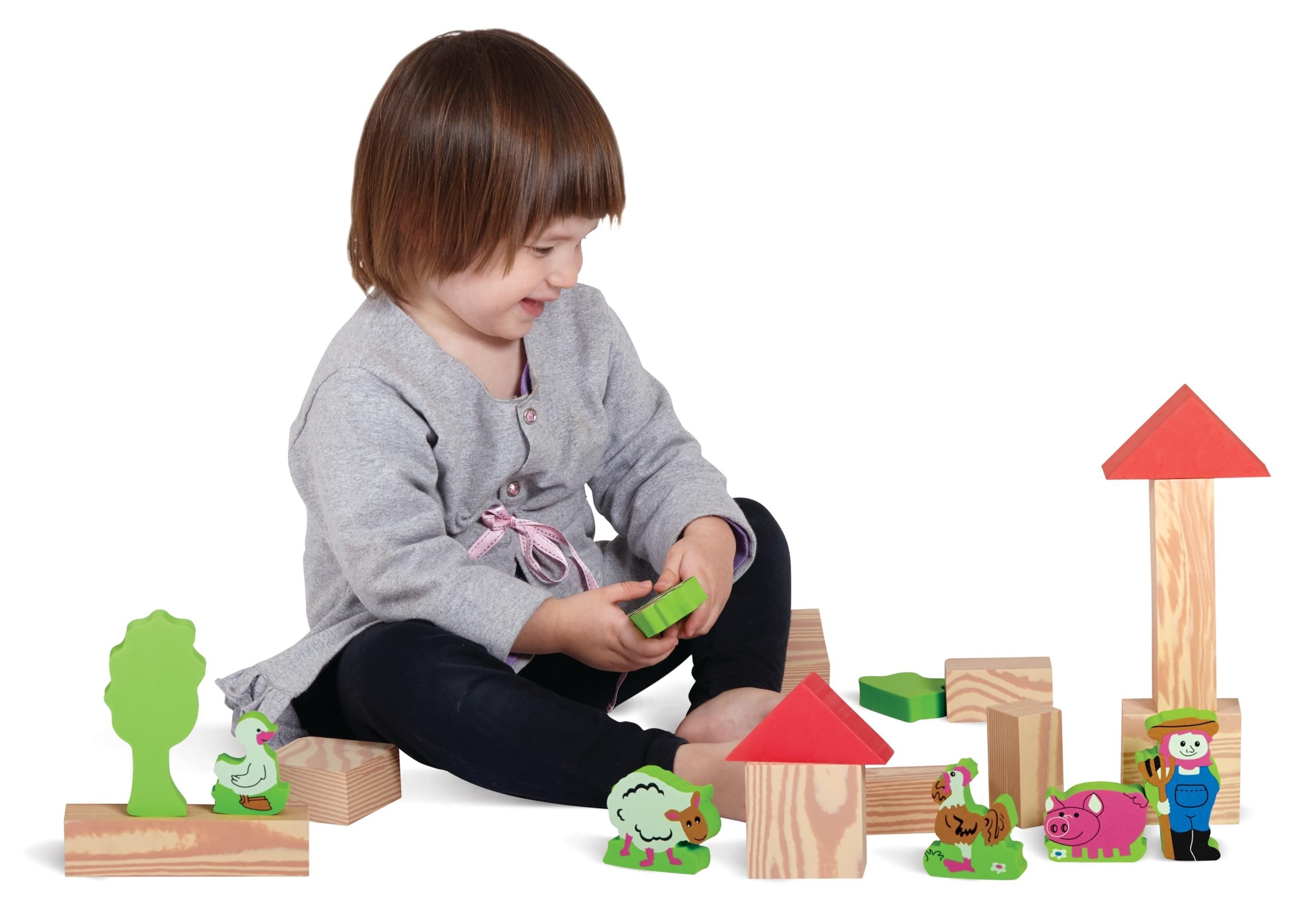 Edushape My Soft World Farm Block Set, 29 Piece