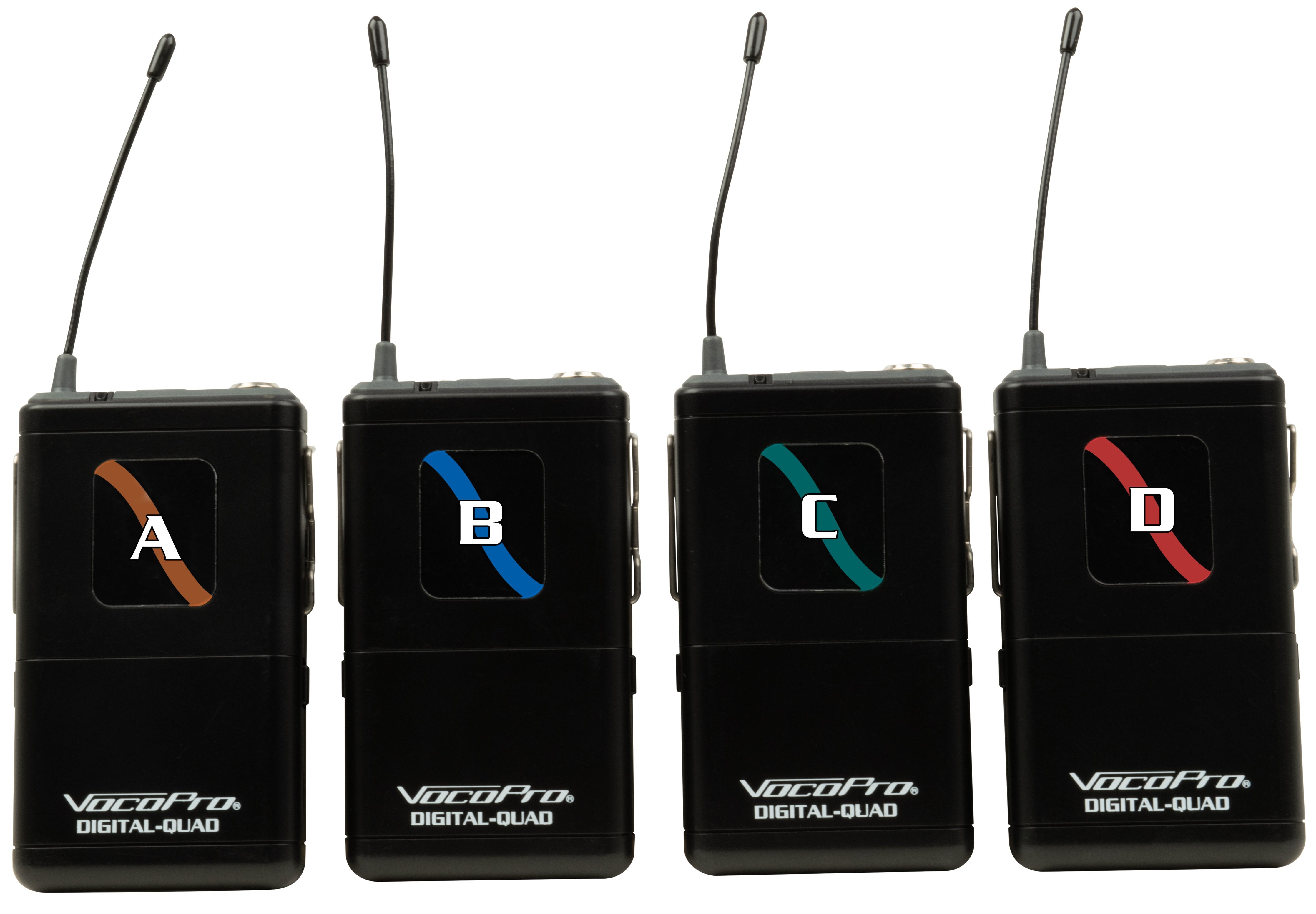 VocoPro - Portable Eight Lavalier Field/Camera-Mountable Wireless Microphone System. (VCOFIELD-QUAD-FILM-8L)