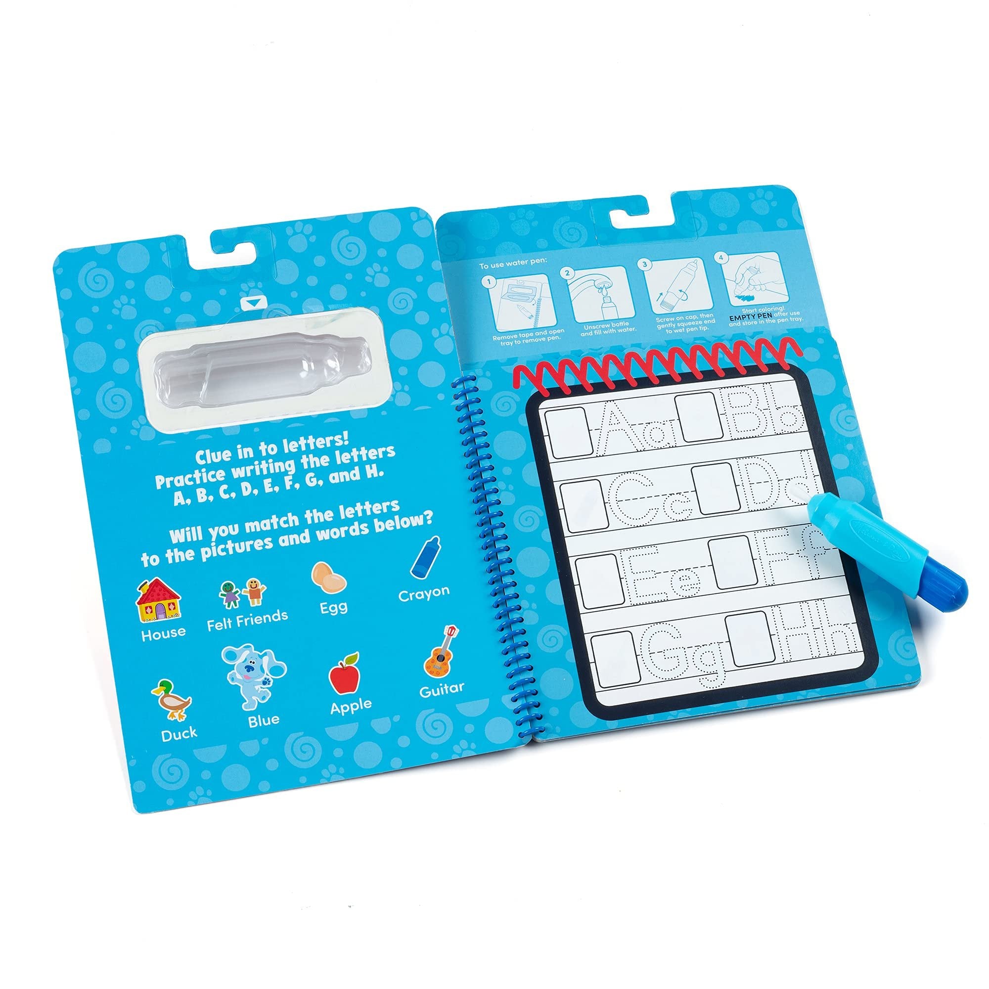 Melissa & Doug Blues Clues & You! Water Wow! Alphabet Water Reveal Travel Activity Pad