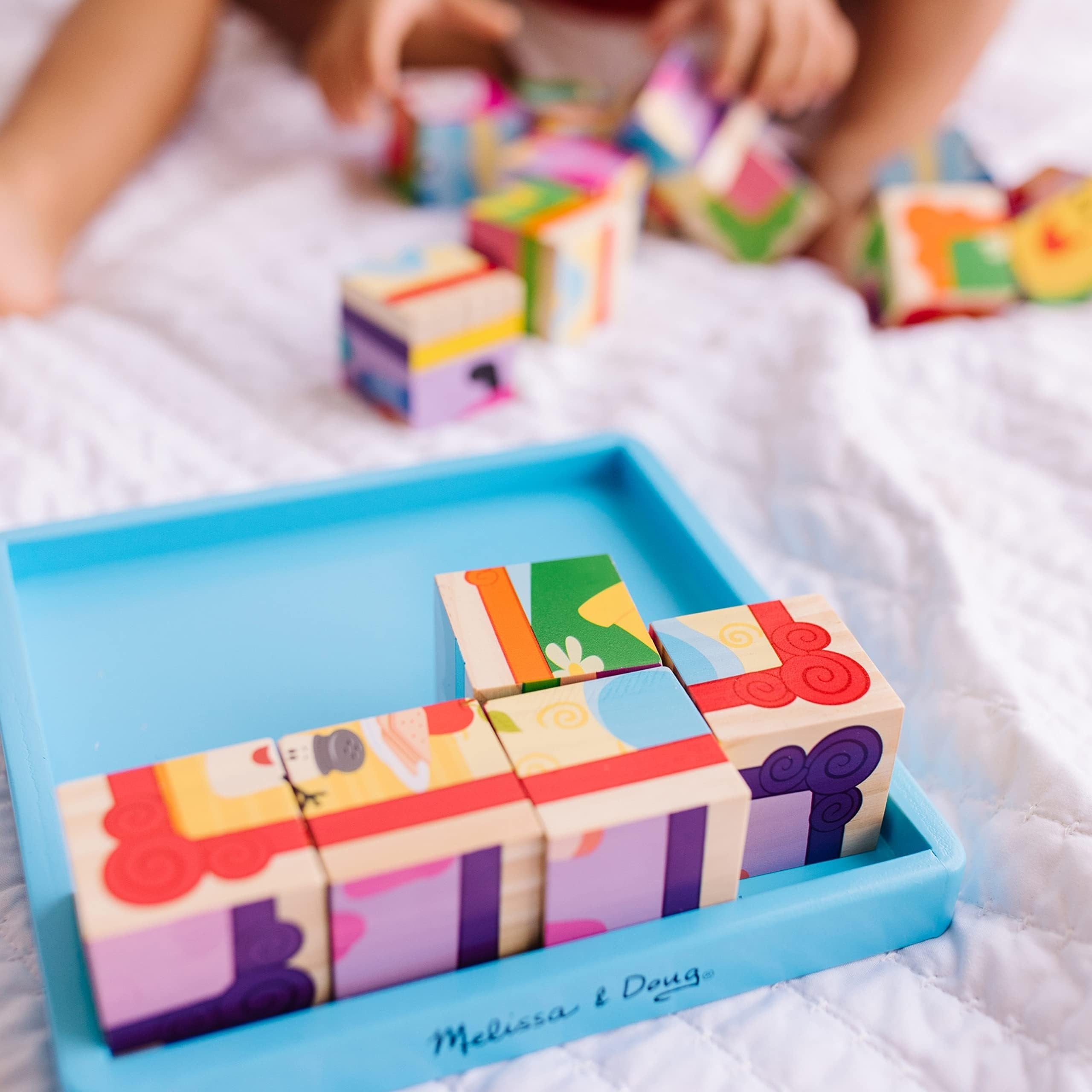 Melissa & Doug Blue's Clues & You! Wooden Cube Puzzle (16 Pieces)
