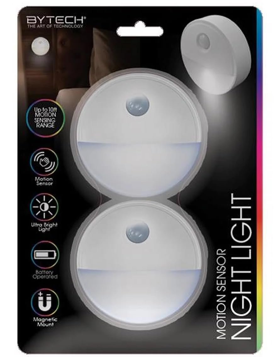 BYTECH BYMCMS101X2 BYTECH Motion Sensor Night Light (2PACK)