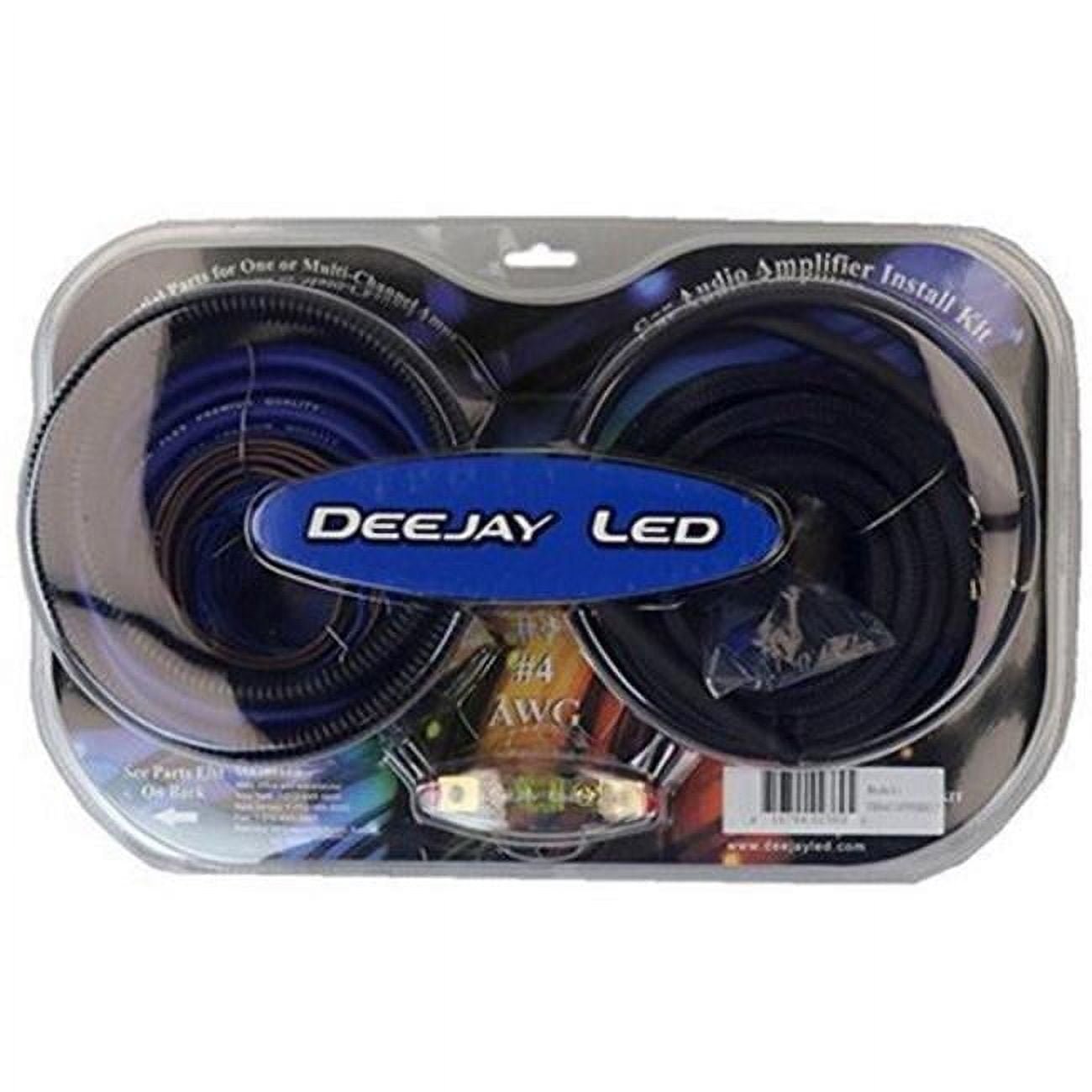 DeeJay LED 4 Gauge Copper Wire Car Amplifier Installation Kit - TBH4COPPERKIT