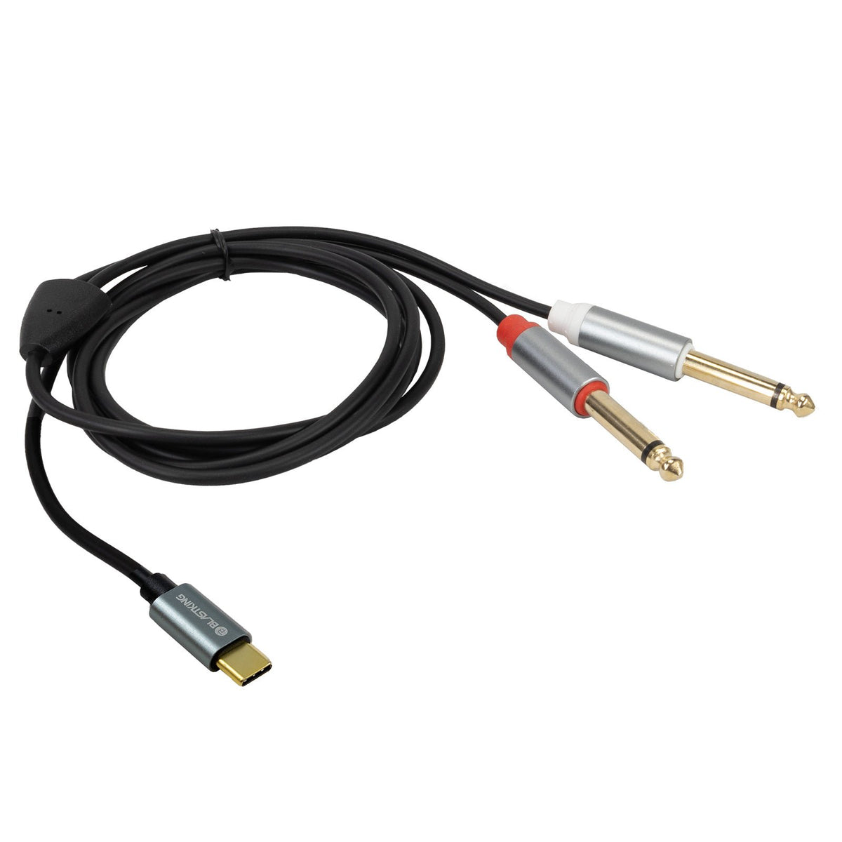 6ft USB-C to Dual 1/4" Audio Cable by Blastking USA