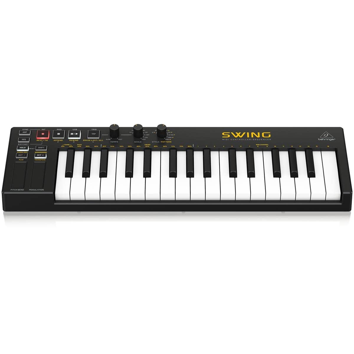 Behringer SWING 32-Key USB MIDI Controller Keyboard with 64-Step Sequencer