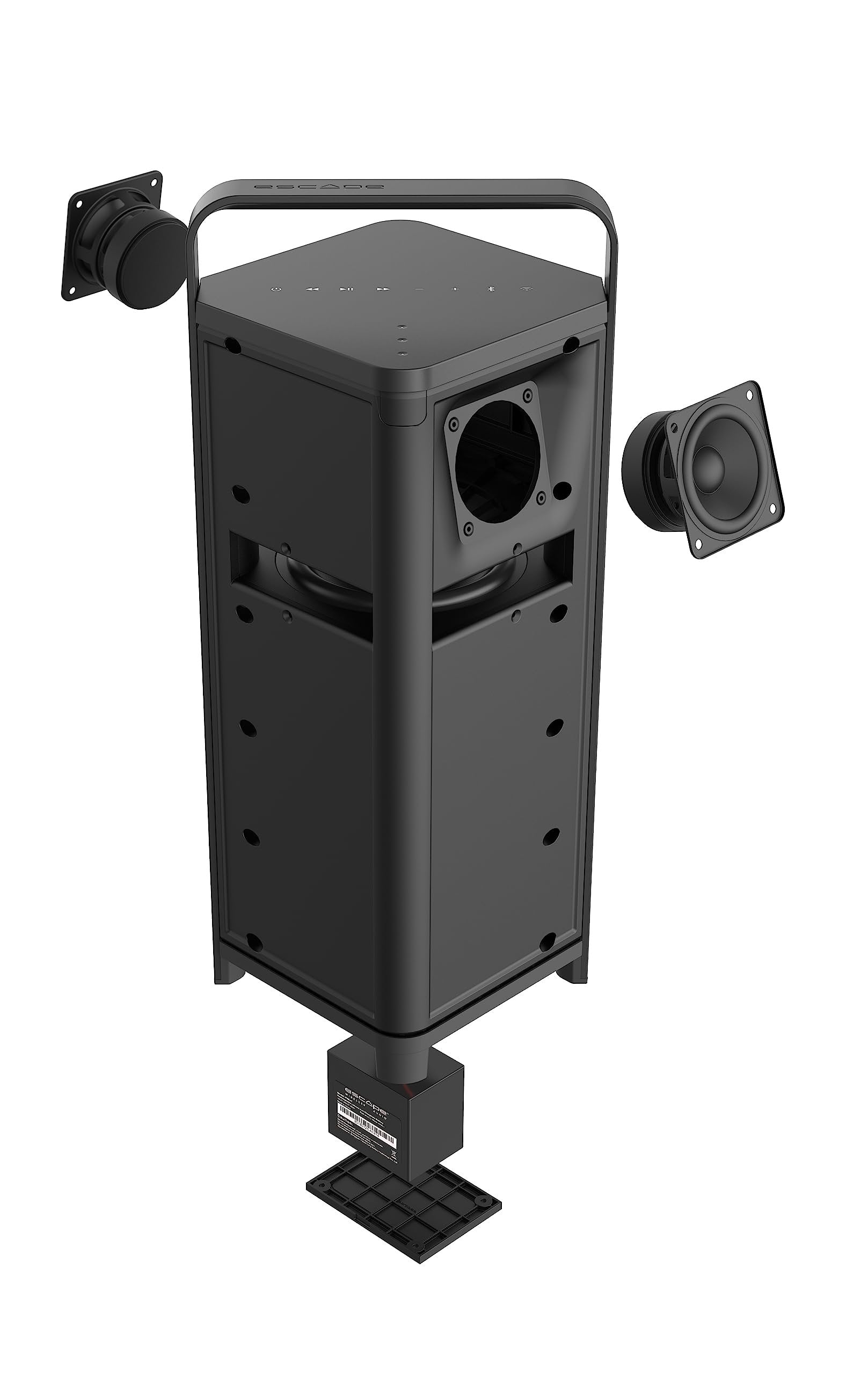 Escape P6AIRTAN Outdoor BT Speaker W Streaming Maximum Multi-Room Flexibility Audio Audiophile Portable Speaker Equipped with 6.5-inch Subwoofer - Tan