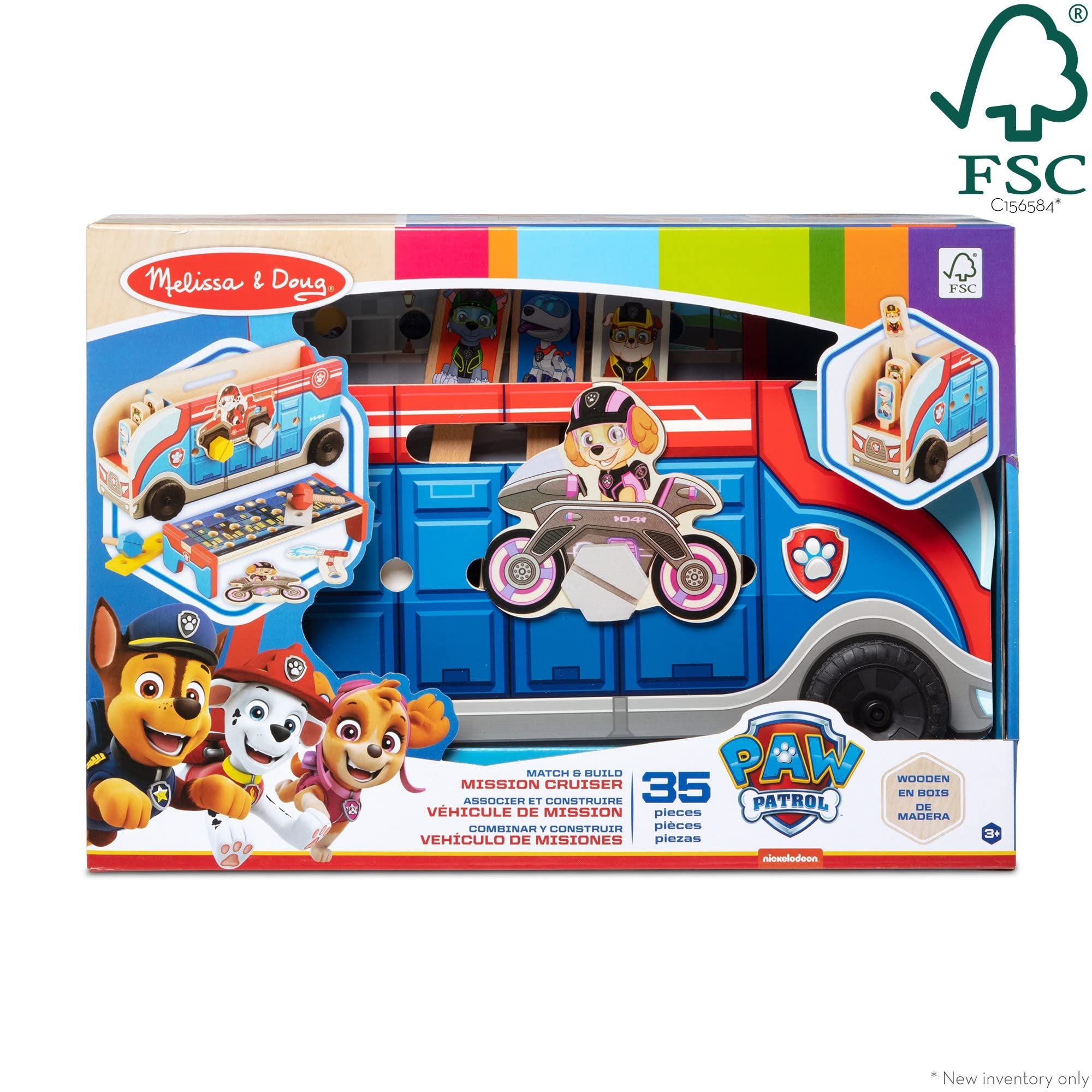 Melissa & Doug PAW Patrol Match & Build Mission Cruiser - FSC Certified