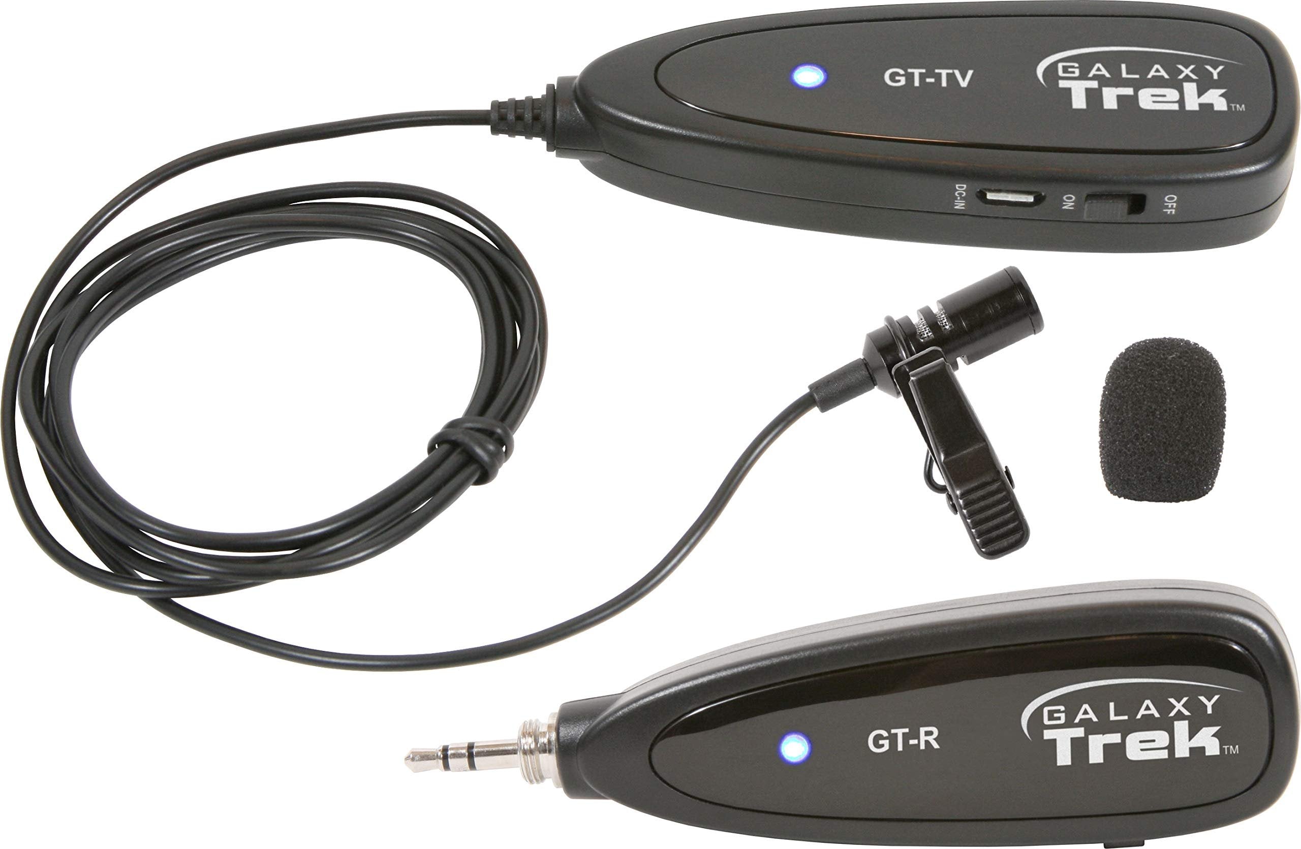 Galaxy Audio GalaxyTrek GT-V Portable Wireless Vocal Lavalier Microphone System for Smart Devices and Most Active Speakers