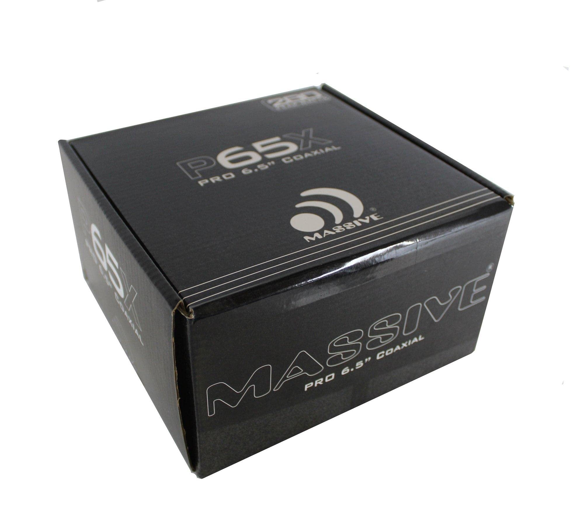 Massive Audio P65X - 6 Inch / 6.5 Inch, 240 Watts Max / 120w RMS, 4 Ohm, PX Series, Pro Audio Coaxial Car Audio Speaker System (Sold as Each)