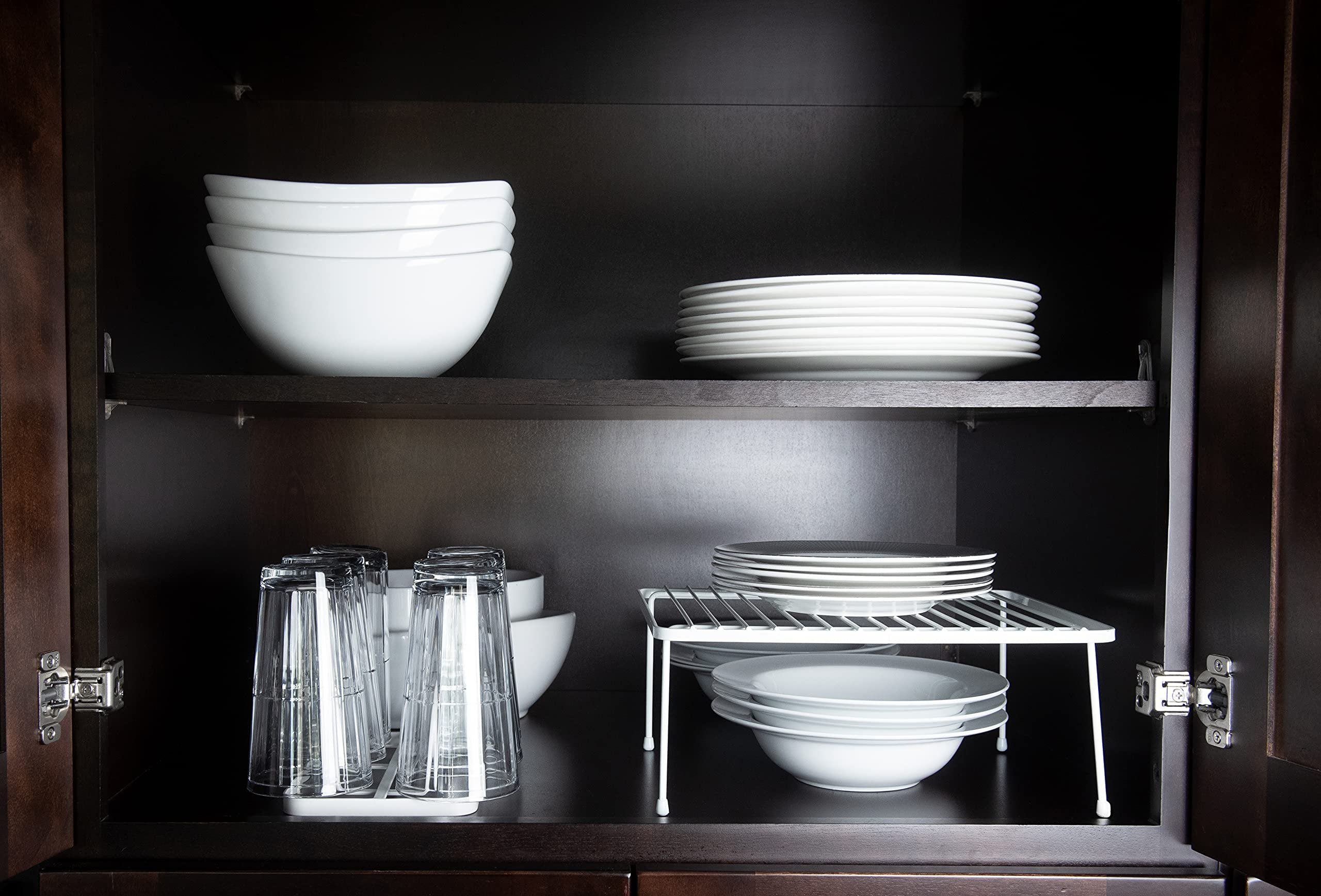 Kitchen Spaces Cup Storage Organizer, Standard, White