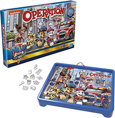 Operation Game: Paw Patrol The Movie Edition Board Game for Kids Ages 6 and Up, Nickelodeon Paw Patrol Game for 1 or More Players