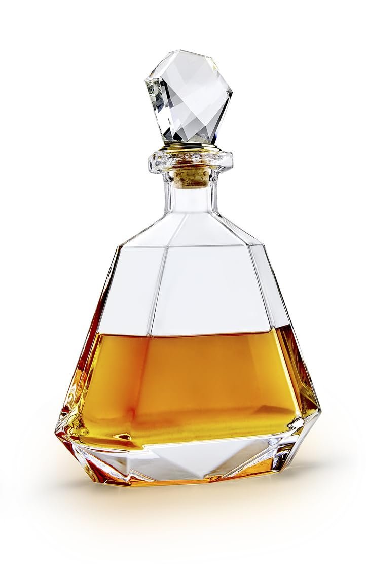 Godinger 33oz Liquor Decanter - Elegant and Functional Glass Decanter for Spirits