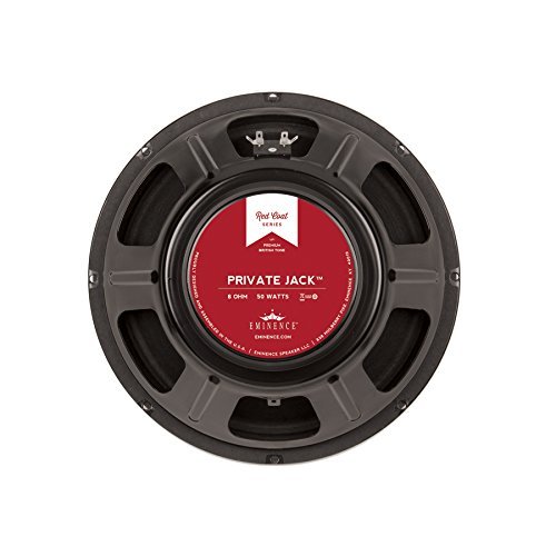 Eminence Red Coat Series Private Jack 12" Guitar Speaker, 50 Watts at 8 Ohms, Black