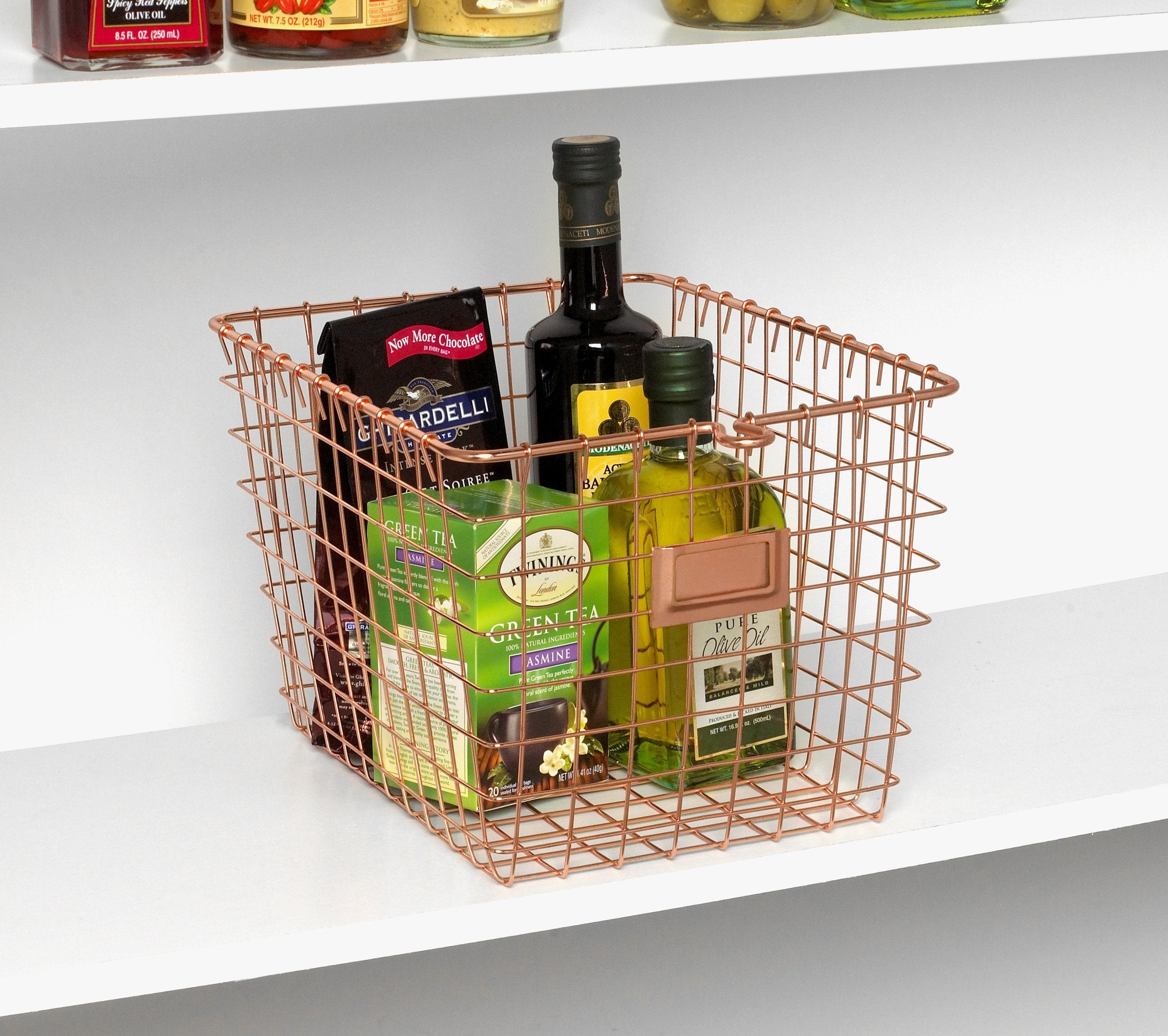 Spectrum Diversified 47879 Wire Storage Basket, Small, Copper