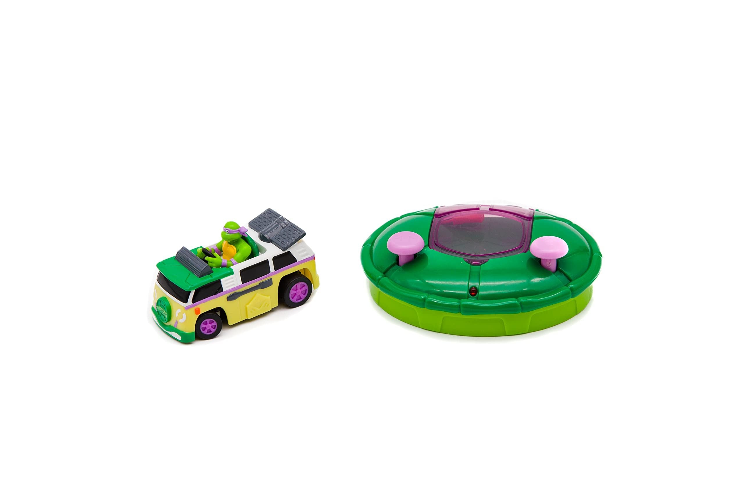 Teenage Mutant Ninja Turtles 3" Micro Shell Racers, Donatello, Ages 5+ - 2.4 Ghz Rc Vehicle with Turtle Half Shell Controller - Collect All 4!
