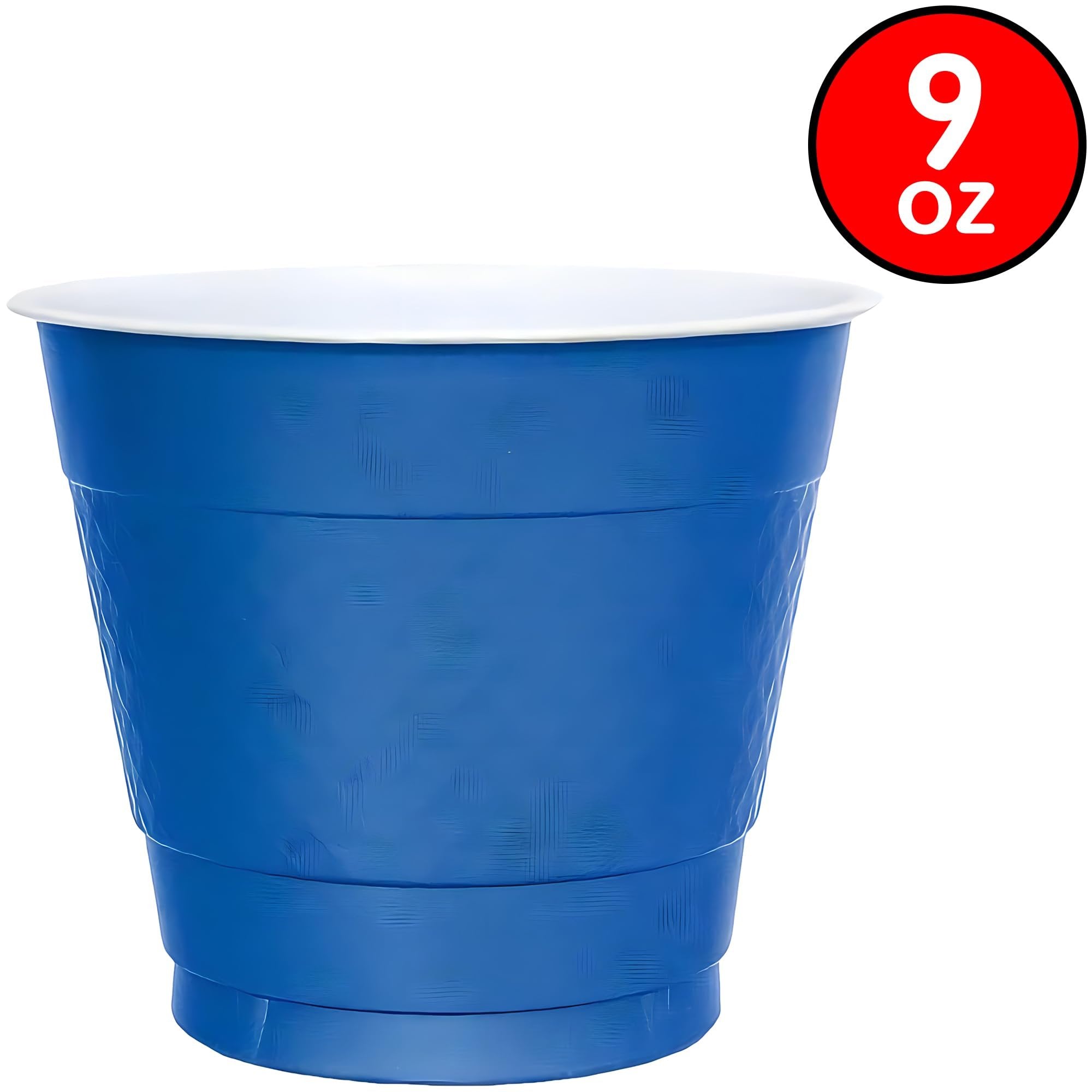 Hanna K. Signature Collection Cups-9oz | Blue | Pack of 50 Plastic, 9 oz. Cup