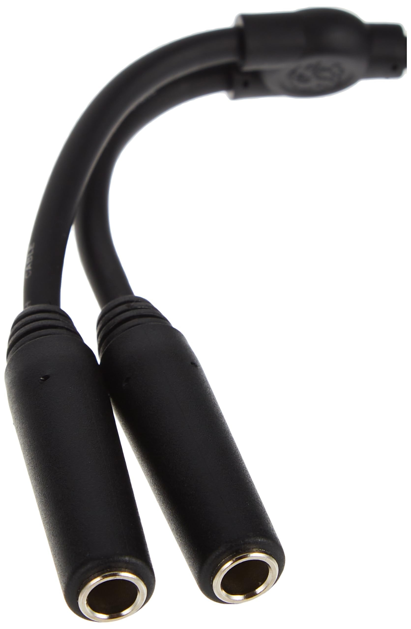 Pig Hog PY-M214M Mono 1/4" (Male) to Dual Mono 1/4" (Female) Y-Cable, 6", Black